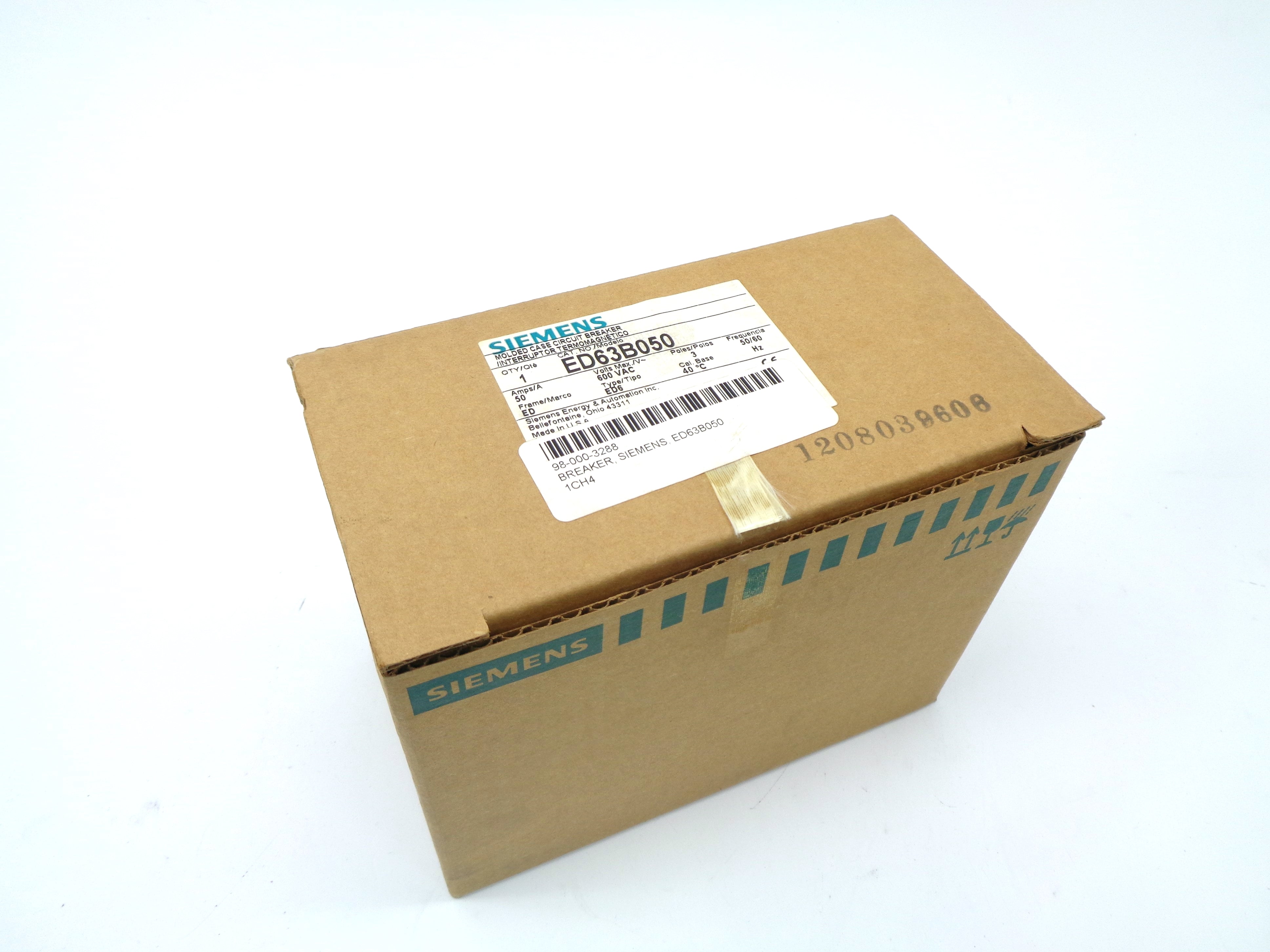 SIEMENS ED63B050 50A 600V NSMP