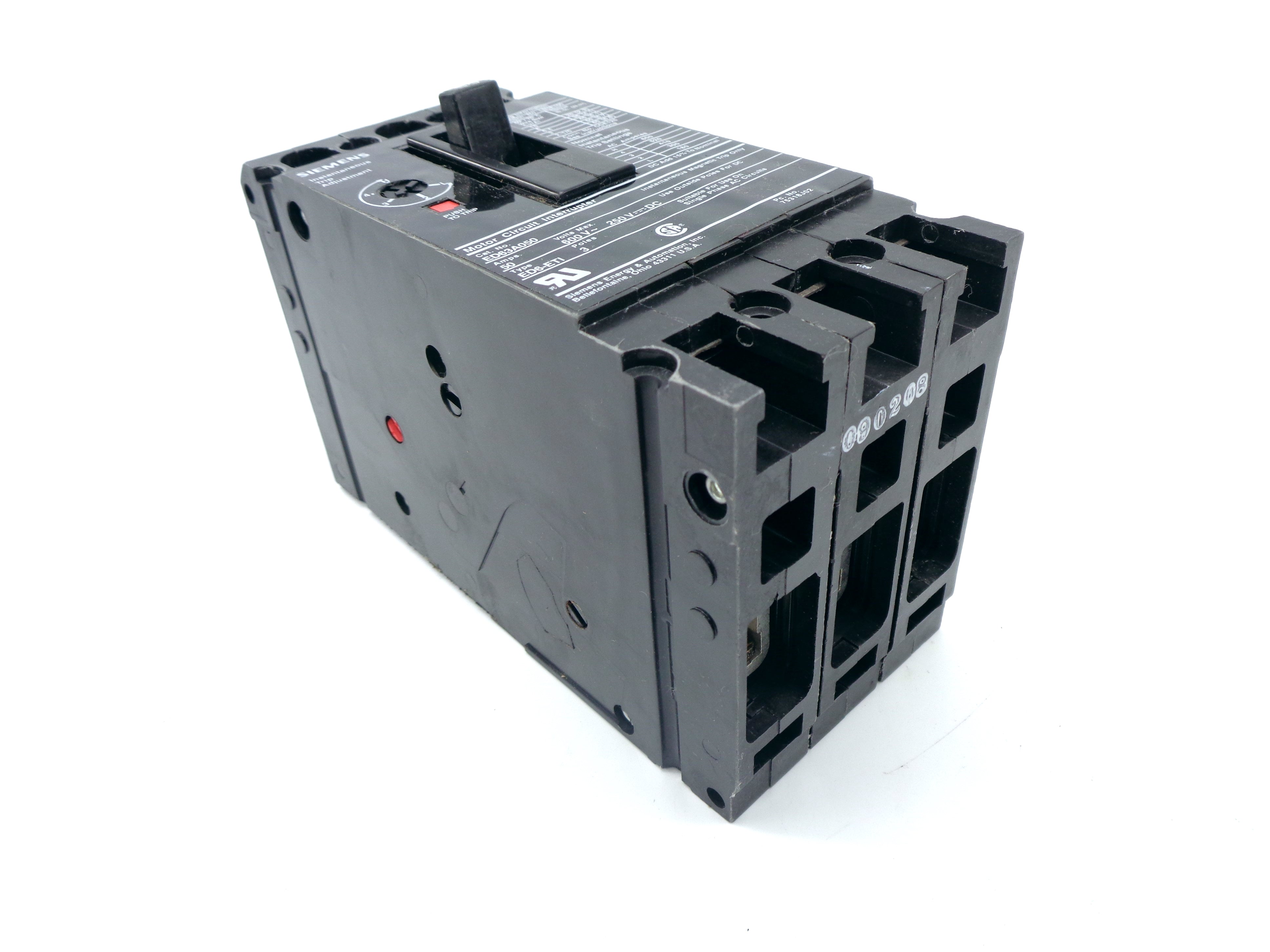 SIEMENS ED63A050 50A 600V NSMP