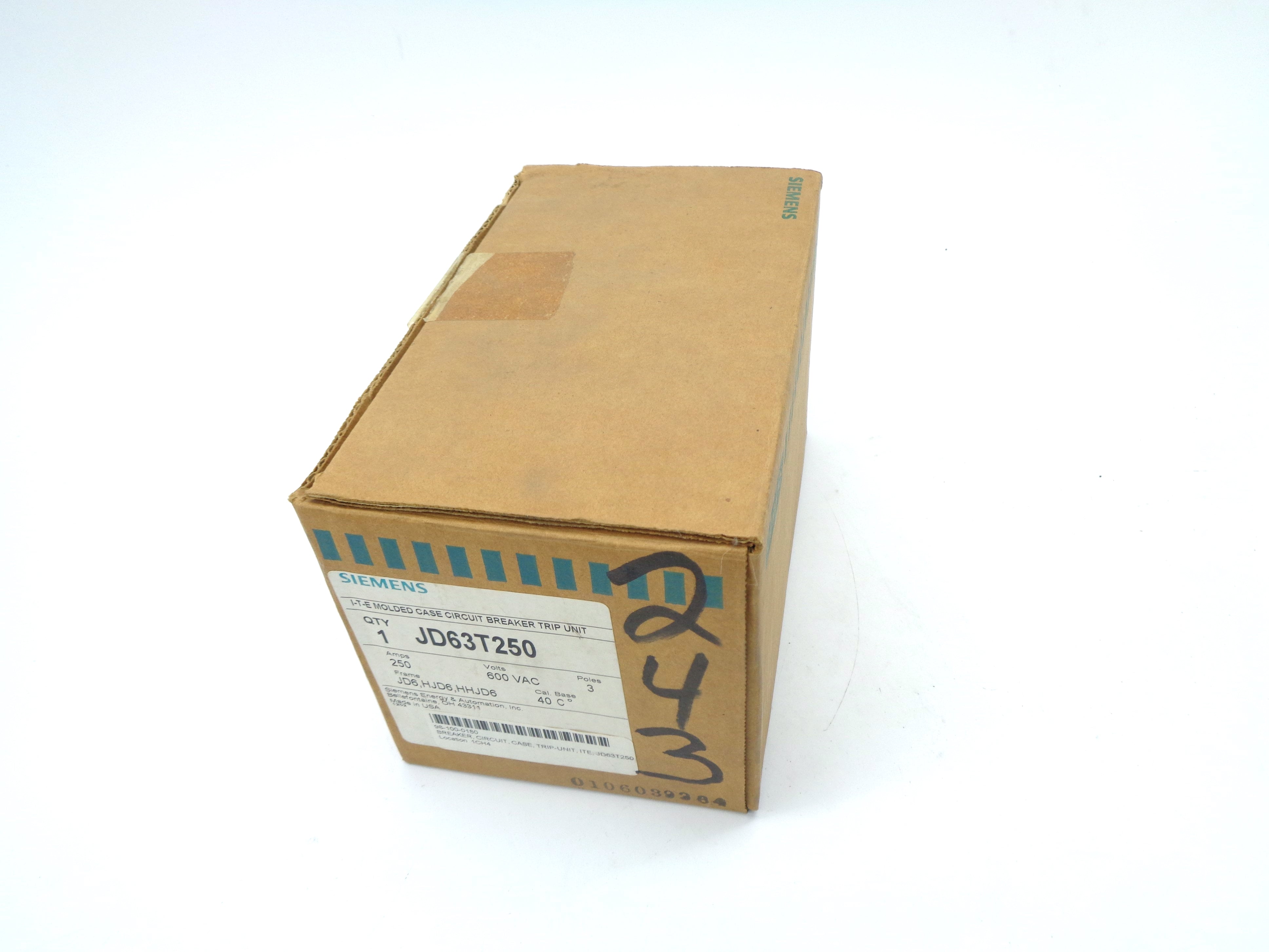 SIEMENS JD63T250 NSMP