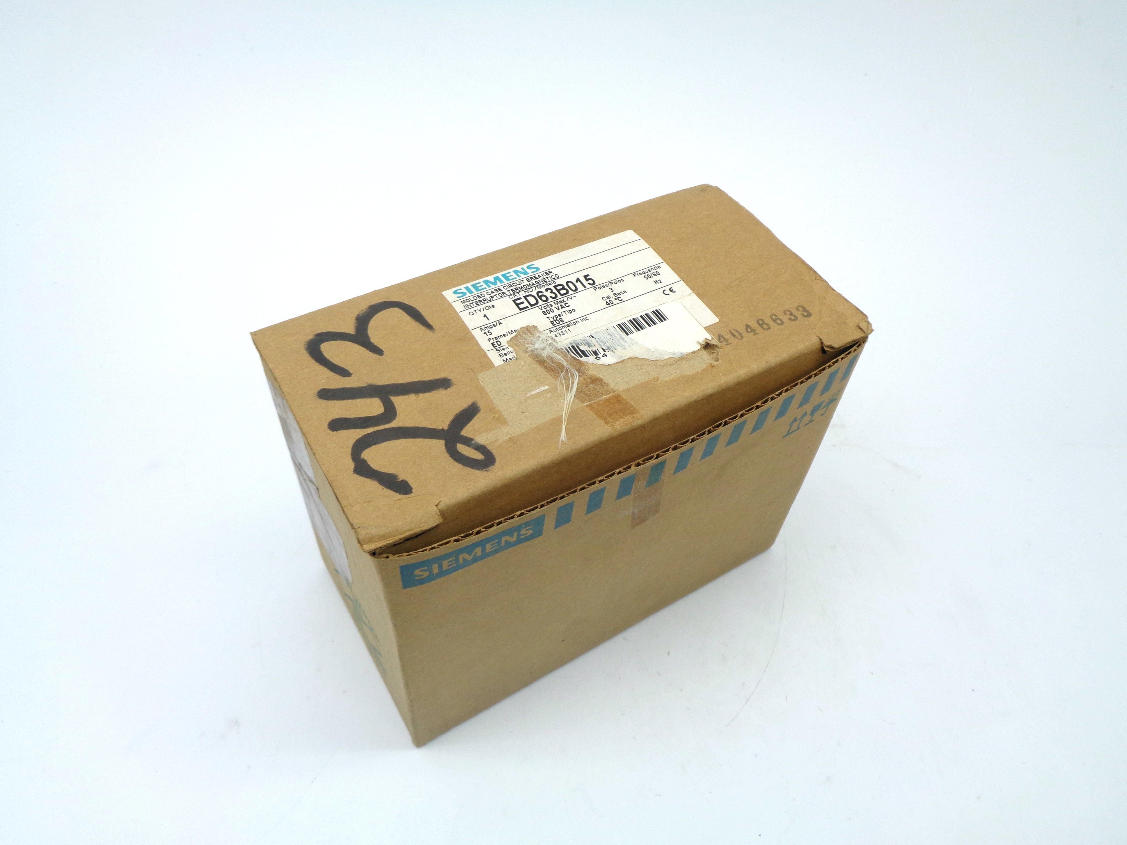 SIEMENS ED63B015 15A 600V NSMP