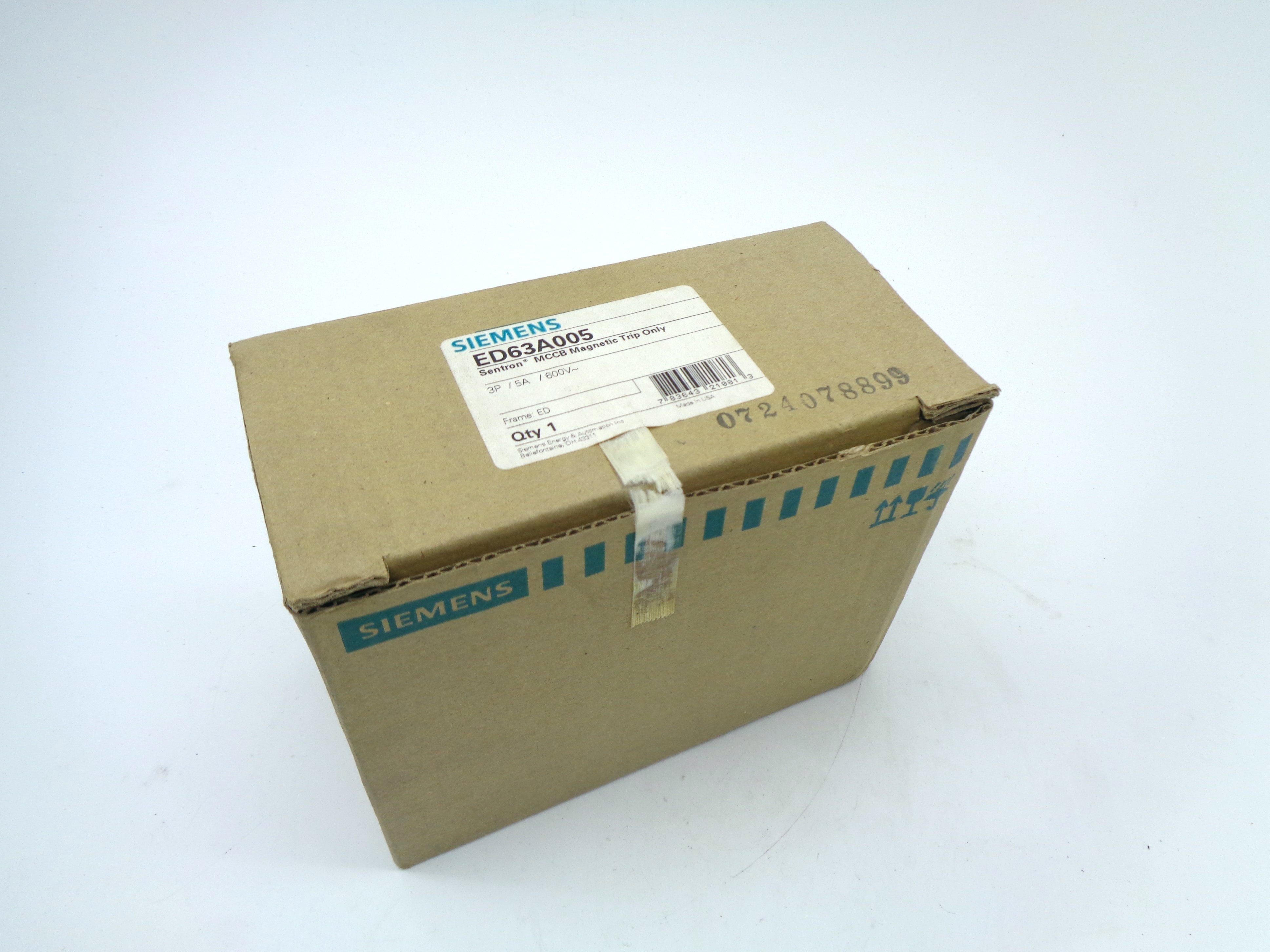 SIEMENS ED63A005 5A 600V NSMP