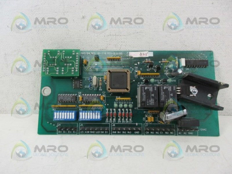 ACCESS SPECIALTIES RI-110 CIRCUIT BOARD *NEW NO BOX*