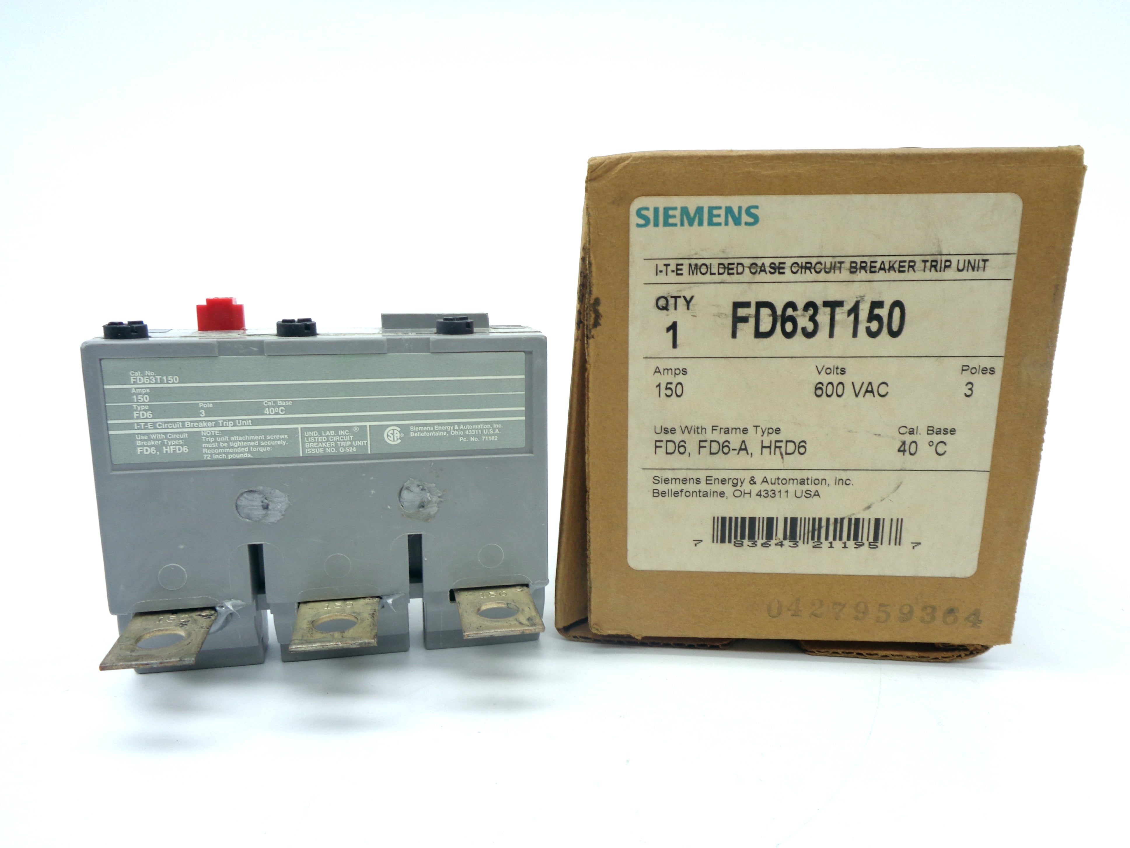 SIEMENS FD63T150 NSMP
