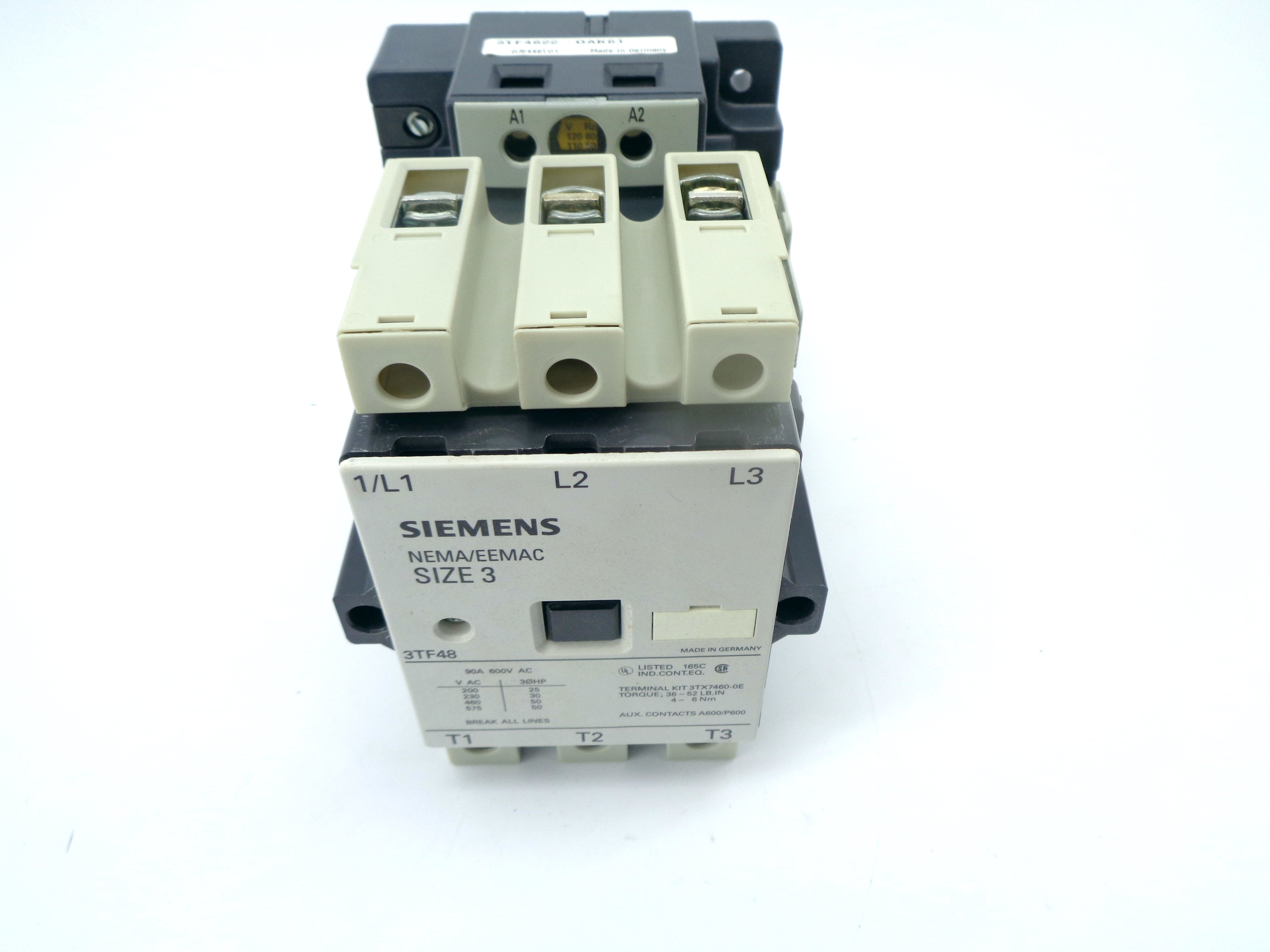 SIEMENS 3TF4822-OAK61 120V NSNP