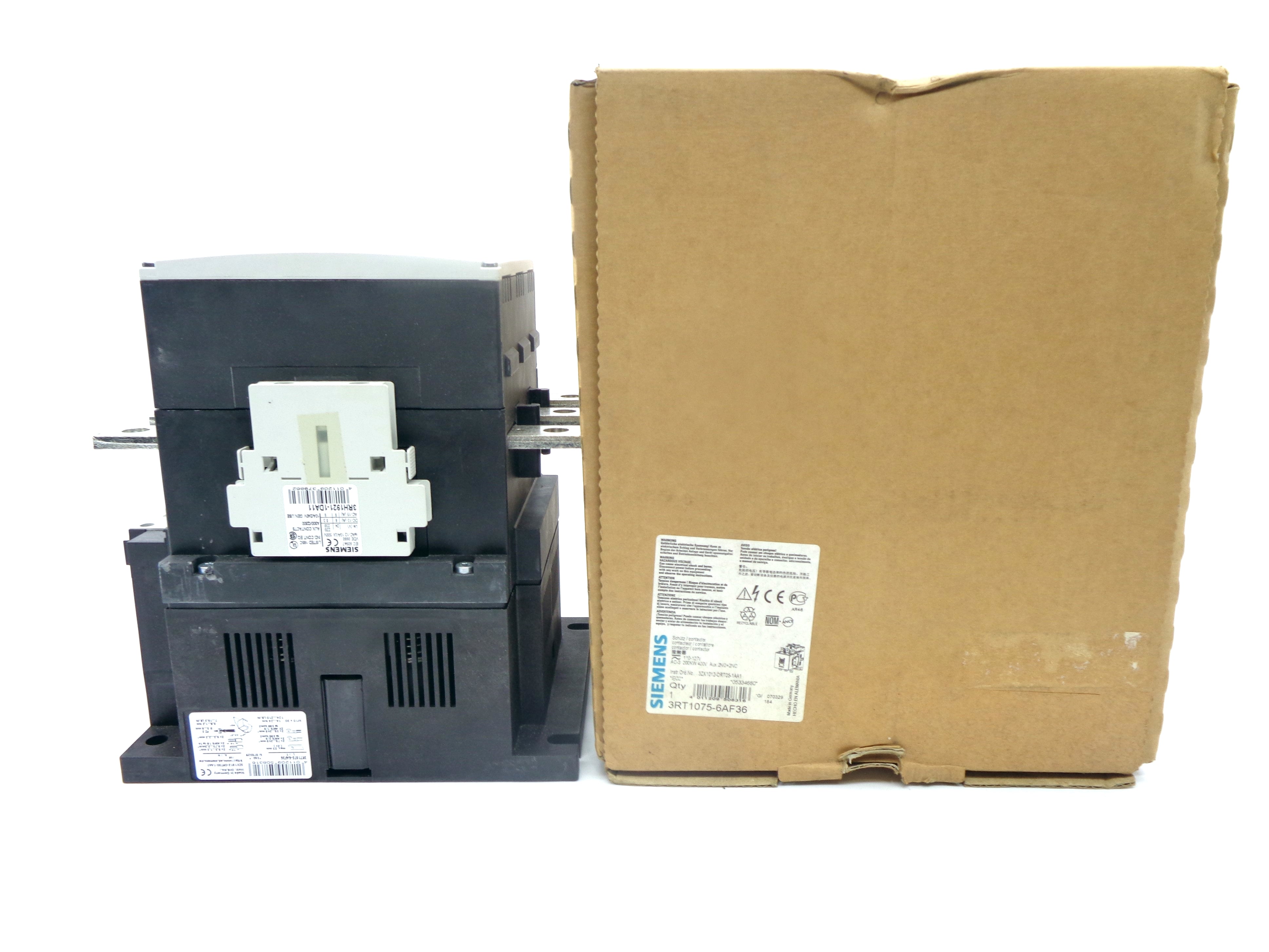 SIEMENS 3RT1075-6AF36 400V NSMP