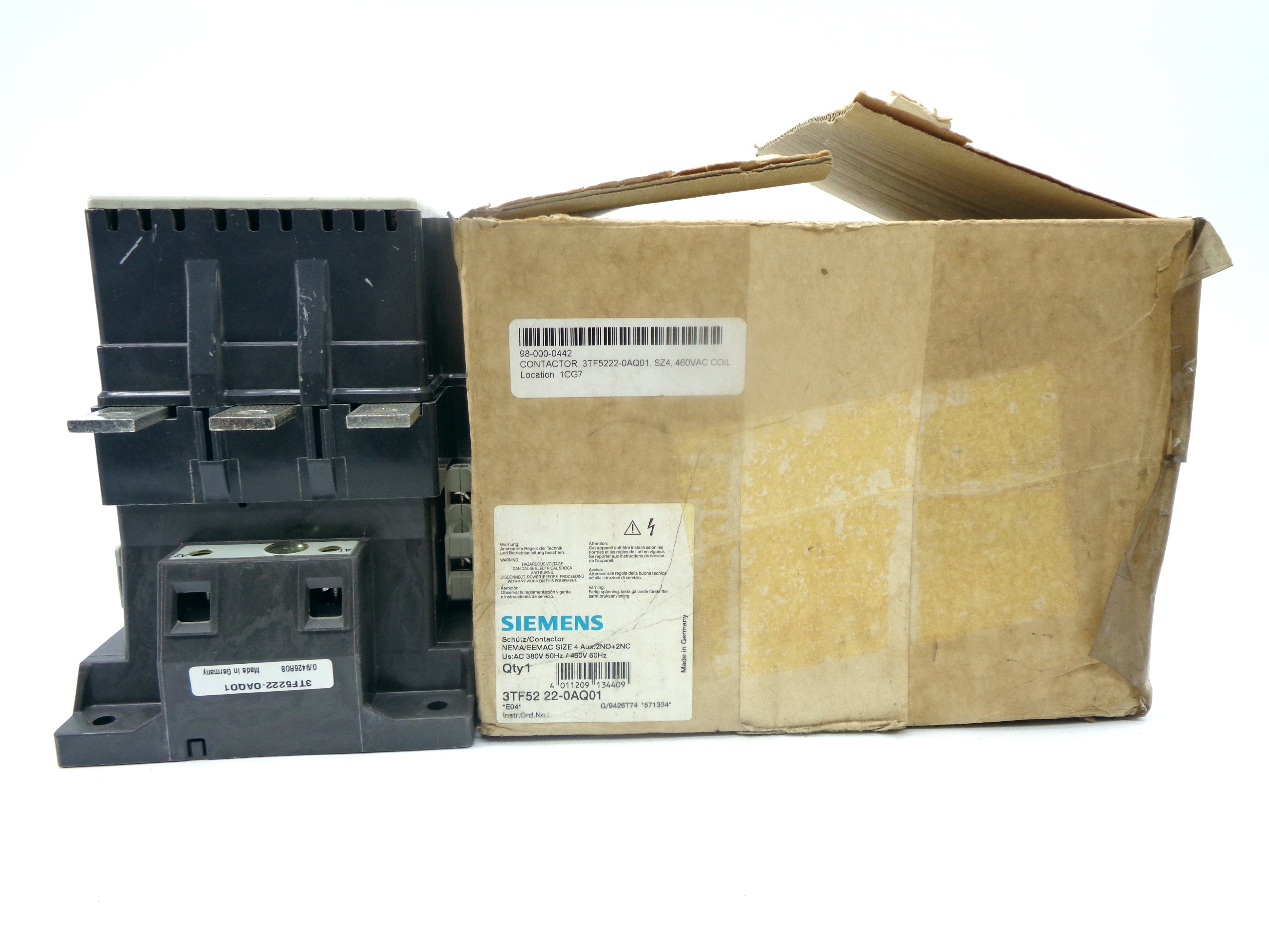 SIEMENS 3TF5222-0AQ01 380/460V NSMP