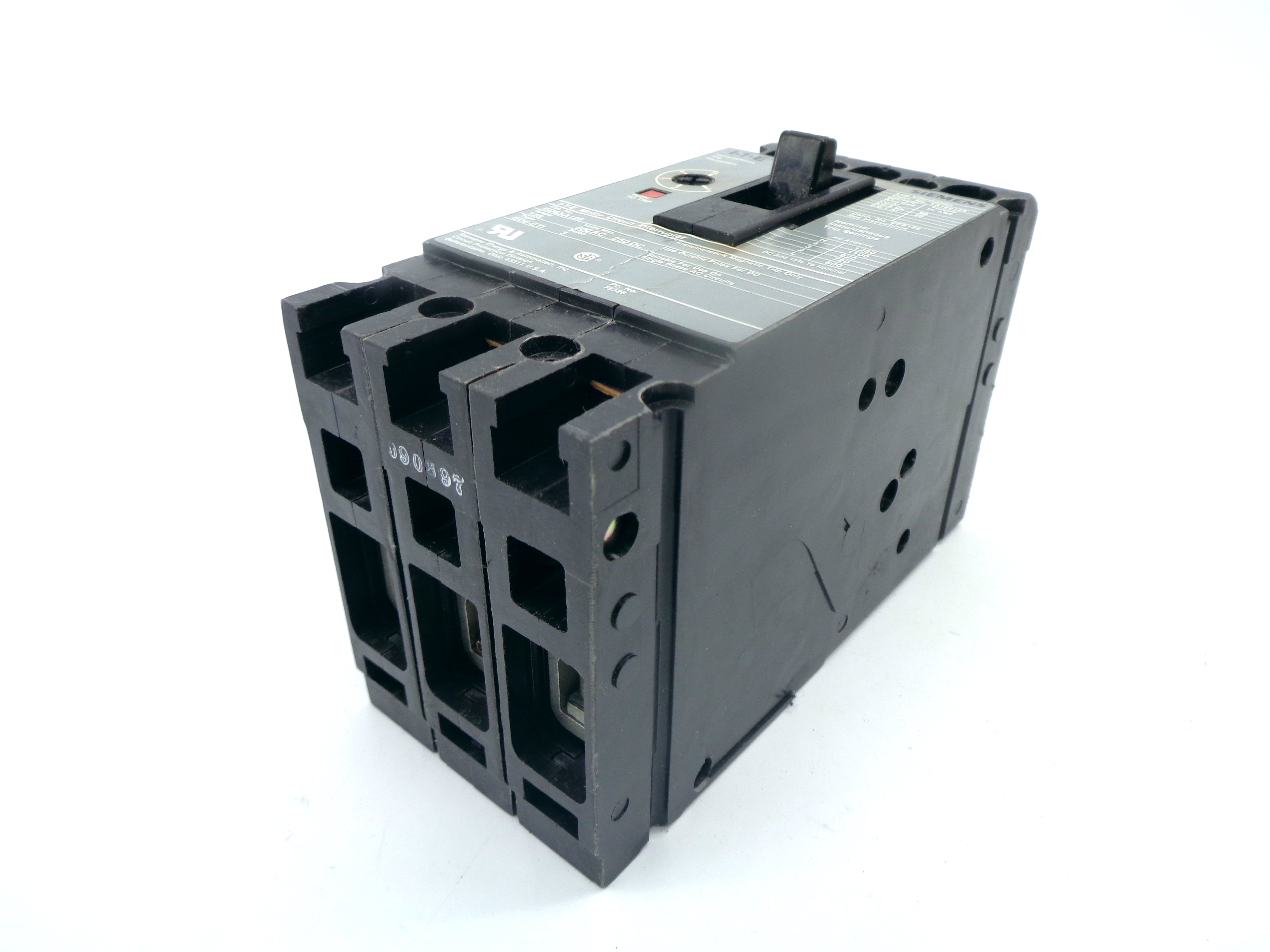 SIEMENS ED63A125 125A 600V NSMP