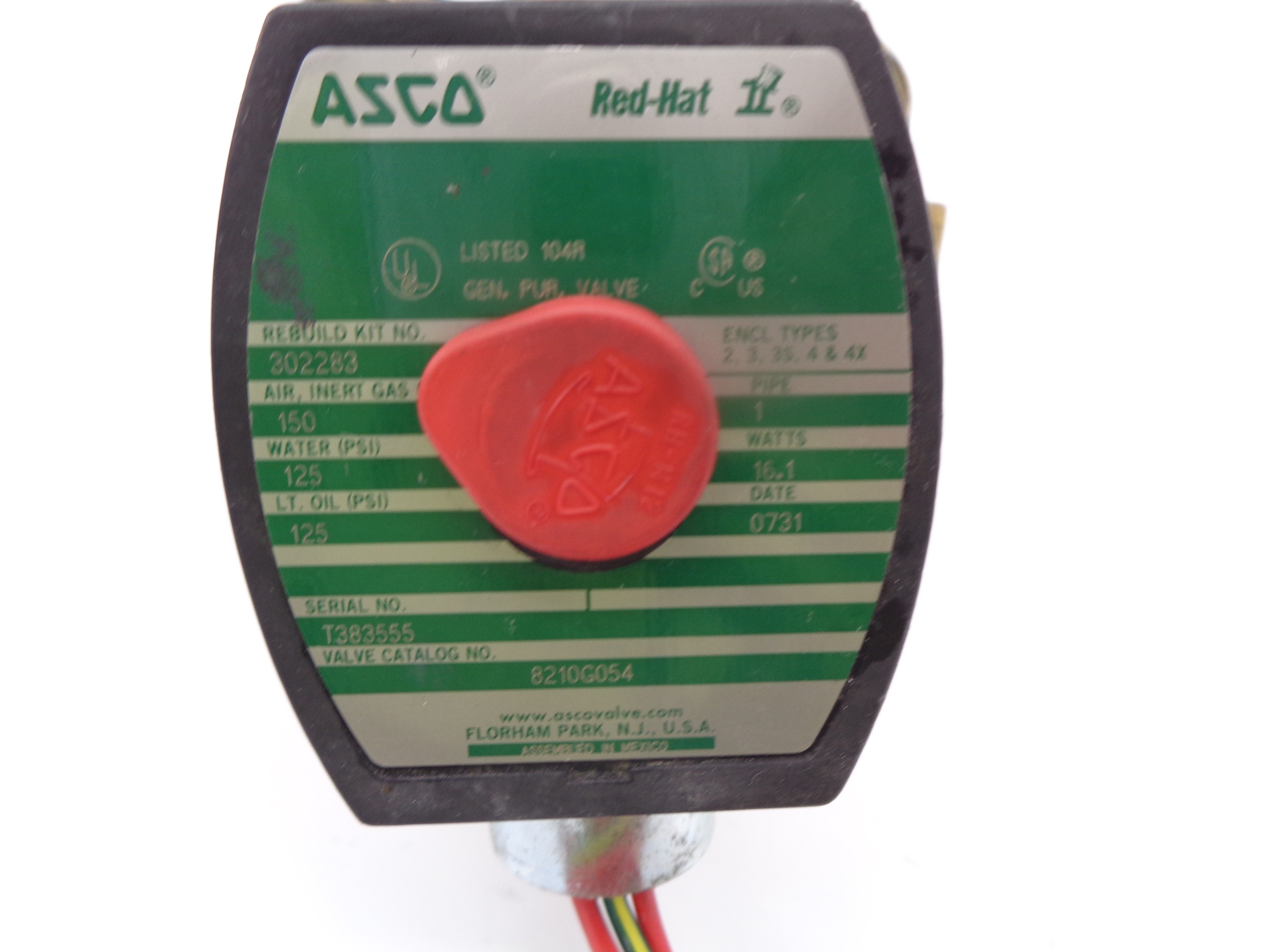 ASCO 8210G054 125/150PSI NSNP