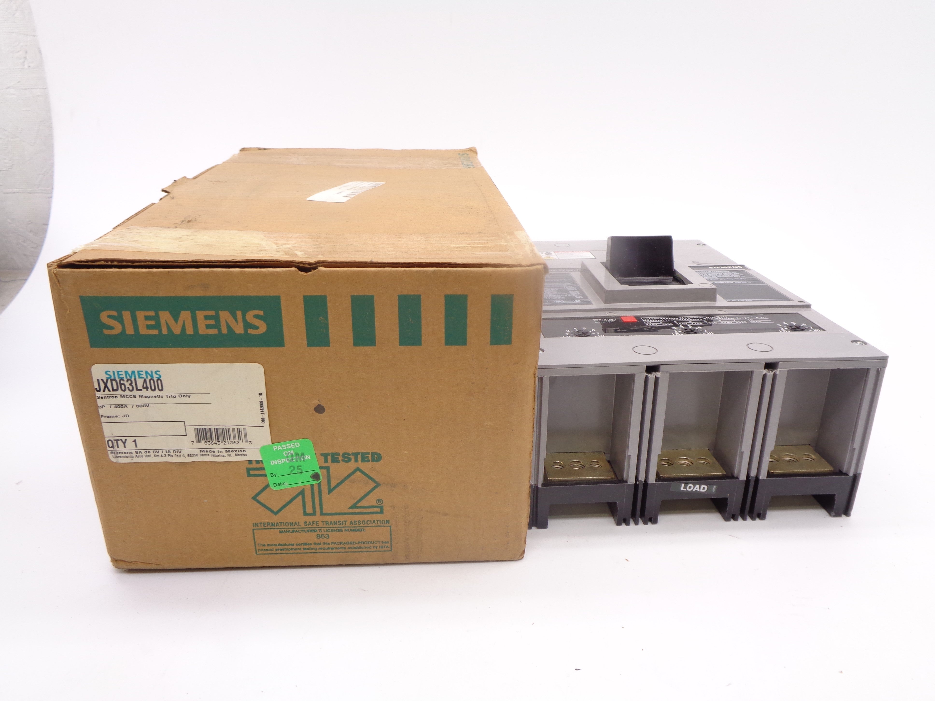 SIEMENS JXD63L400 600V 400A NSMP