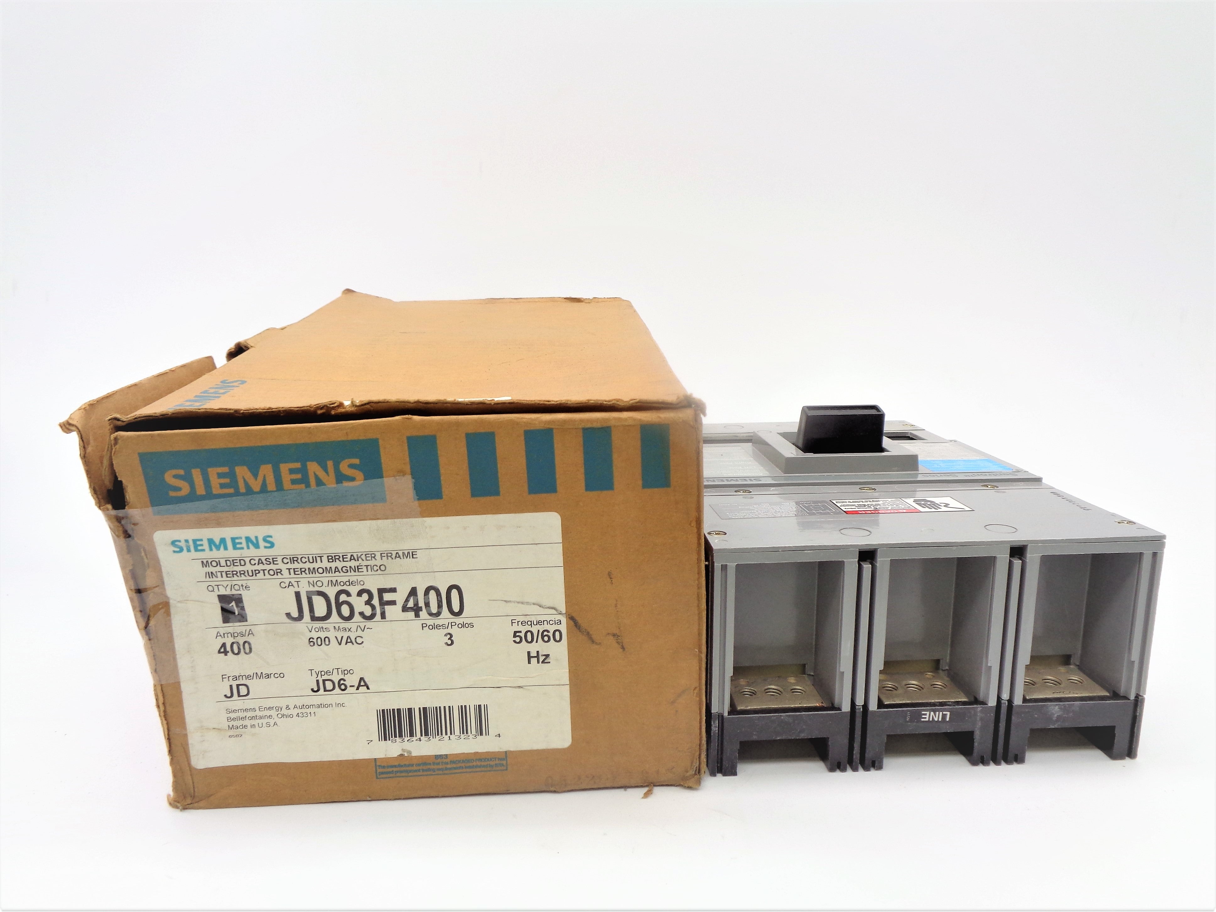 SIEMENS J63F400 400A 600V NSMP