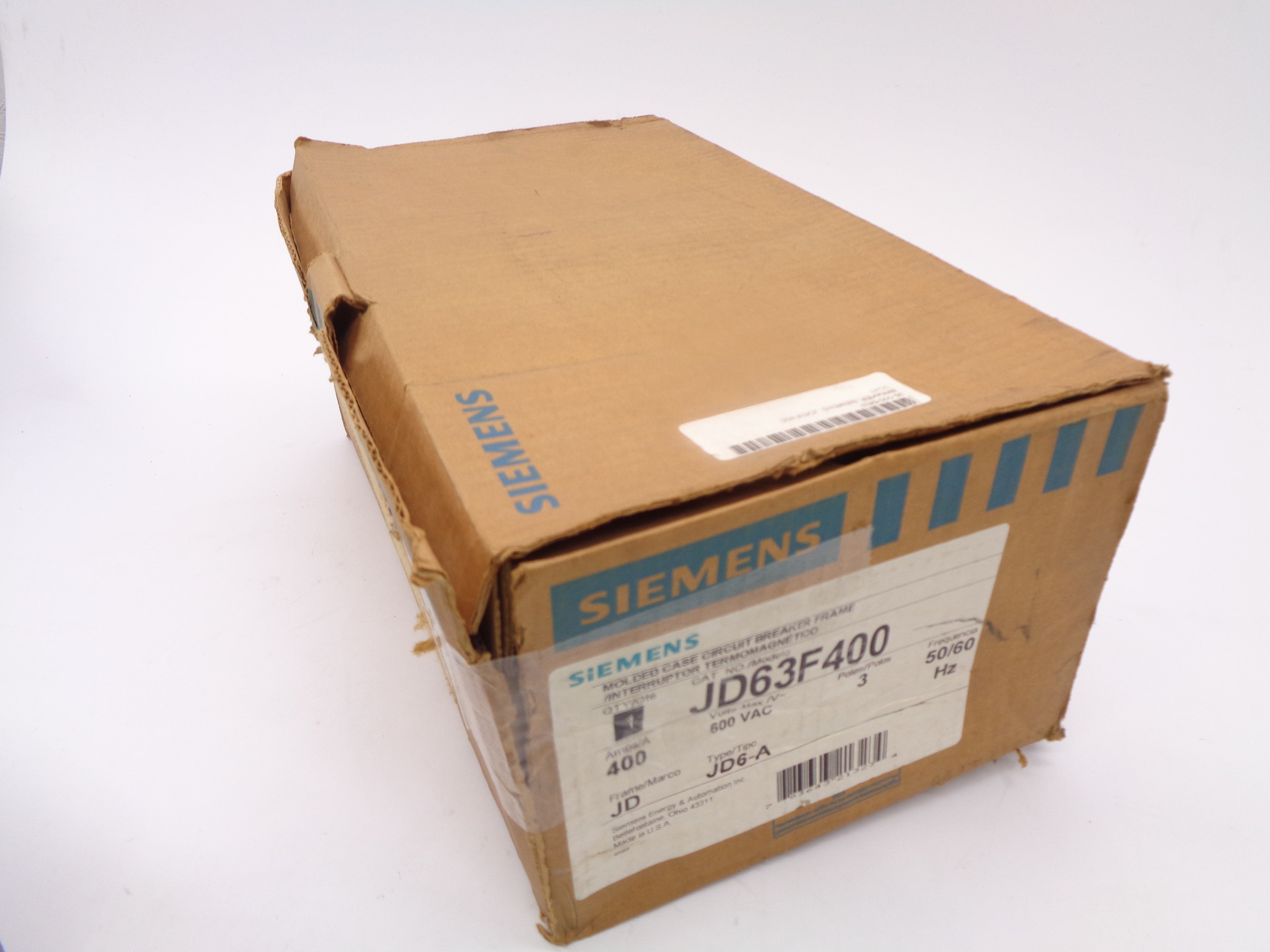 SIEMENS J63F400 400A 600V NSMP