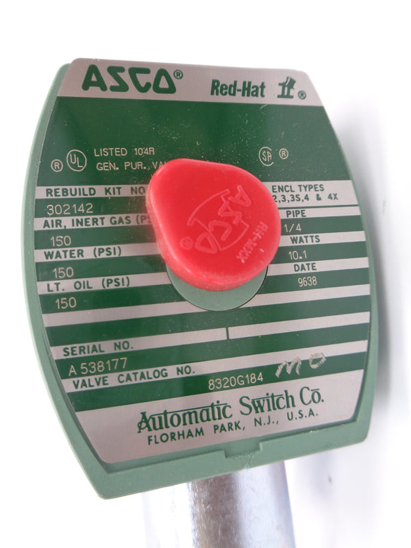 ASCO 8320G184MO 150PSI 110/120V 1/4" NSNP