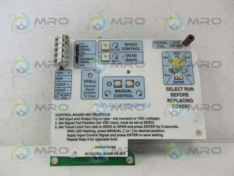 VALVCON 2975 AC CONTROL BOARD *NEW NO BOX*