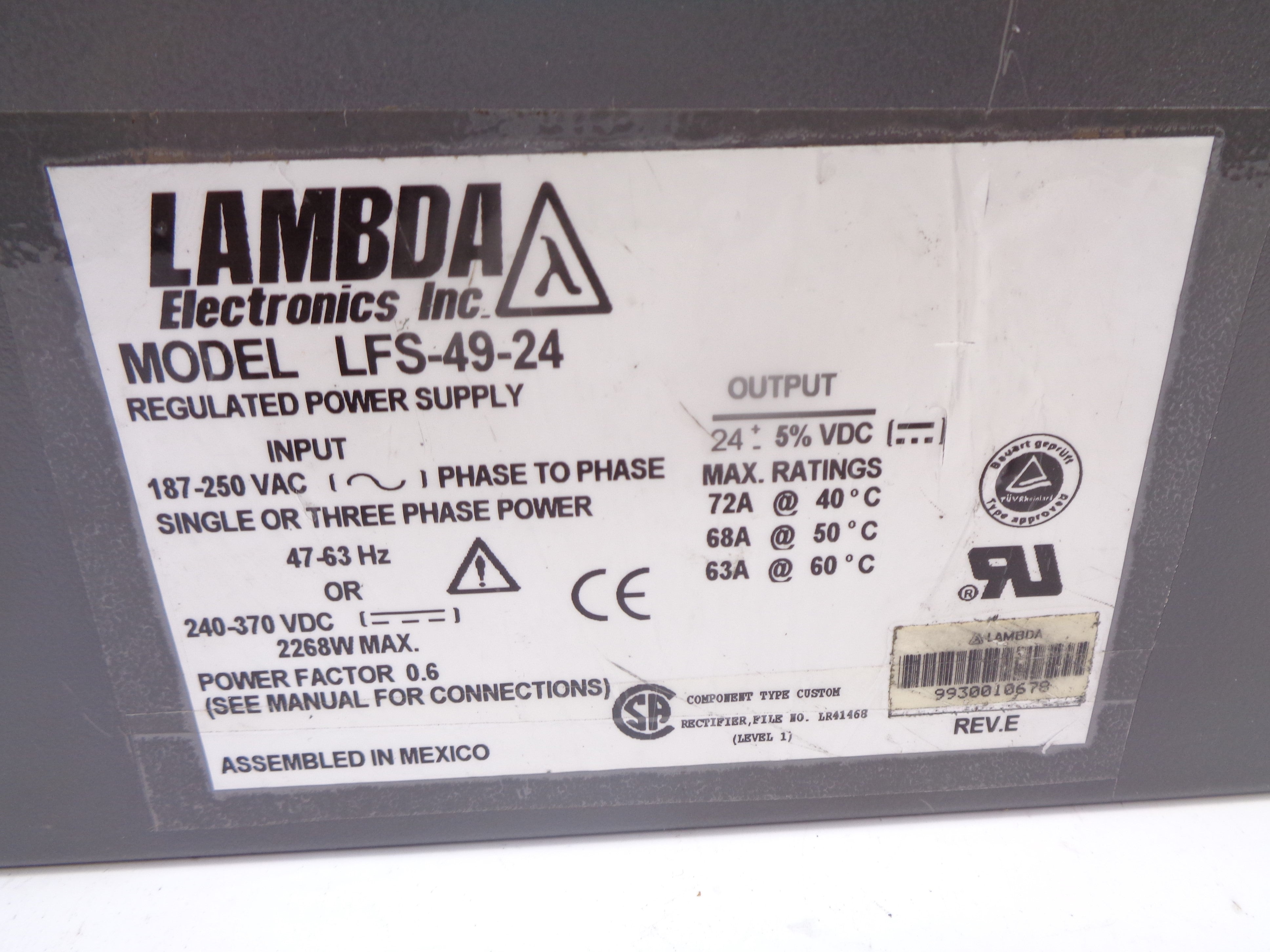 LAMBDA LFS-49-24 NSNP