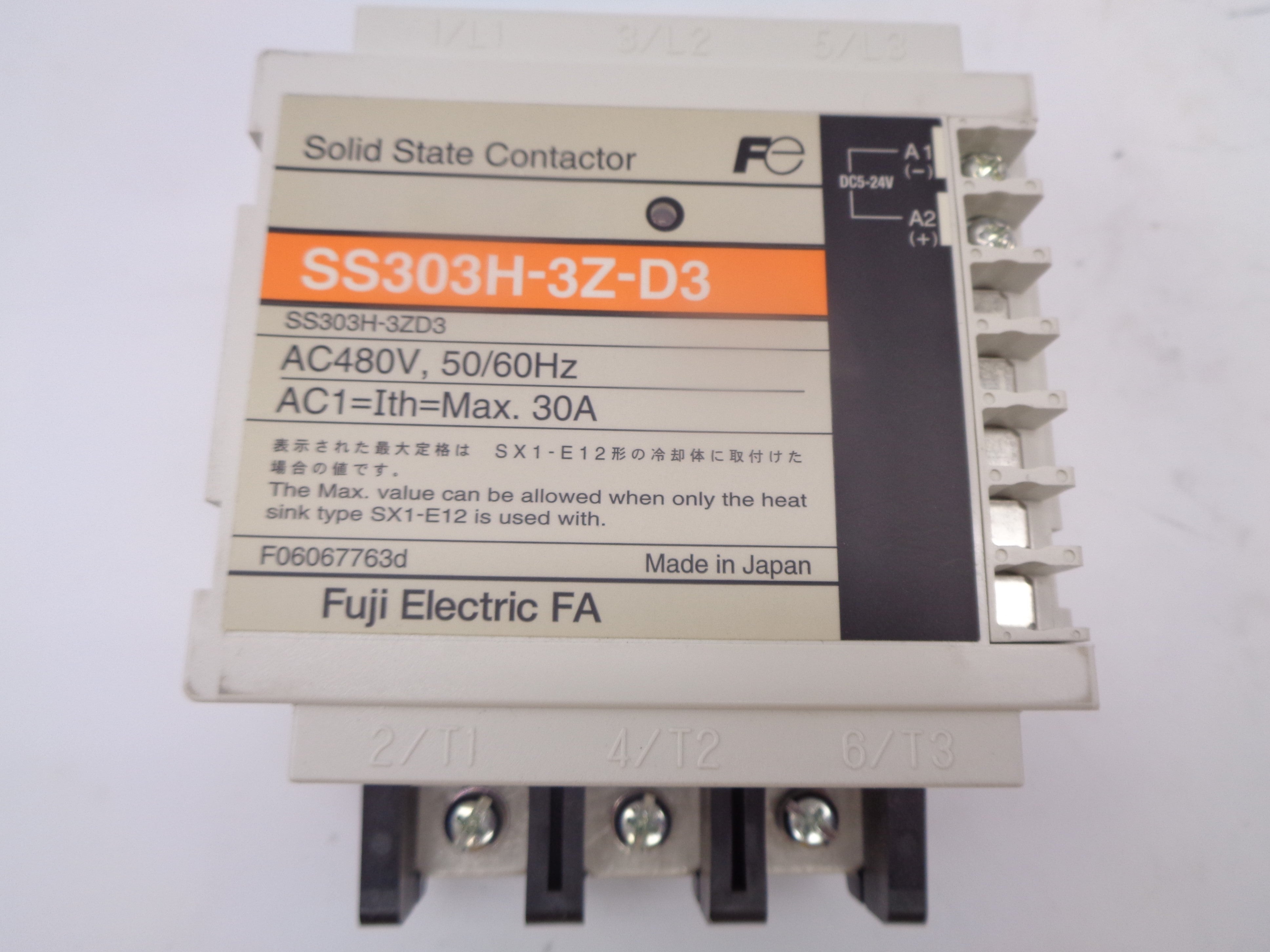 FUJI ELECTRIC SS303H-3Z-D3 480V NSMP
