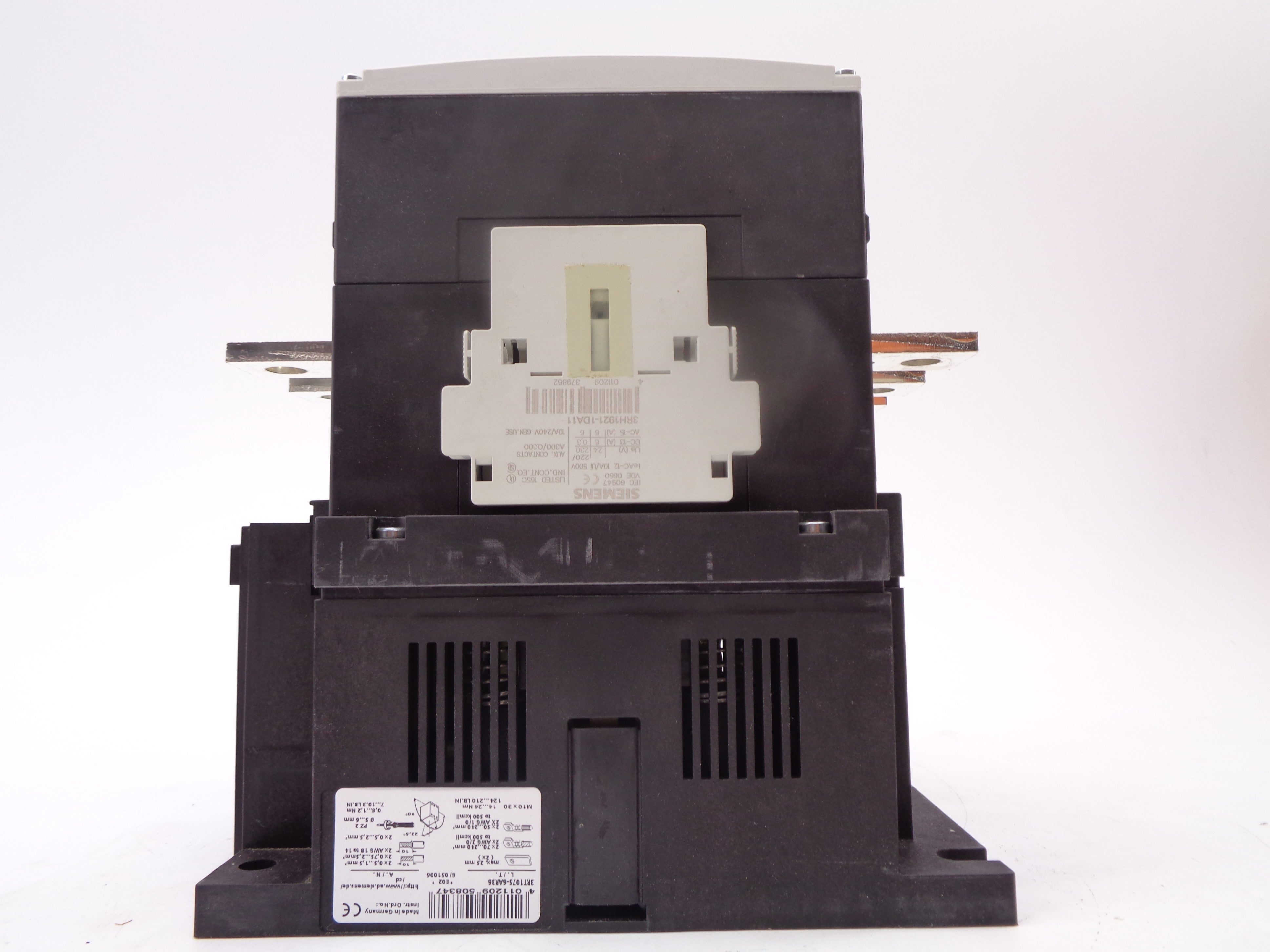 SIEMENS 3RT1075-6AR36 120V NSMP