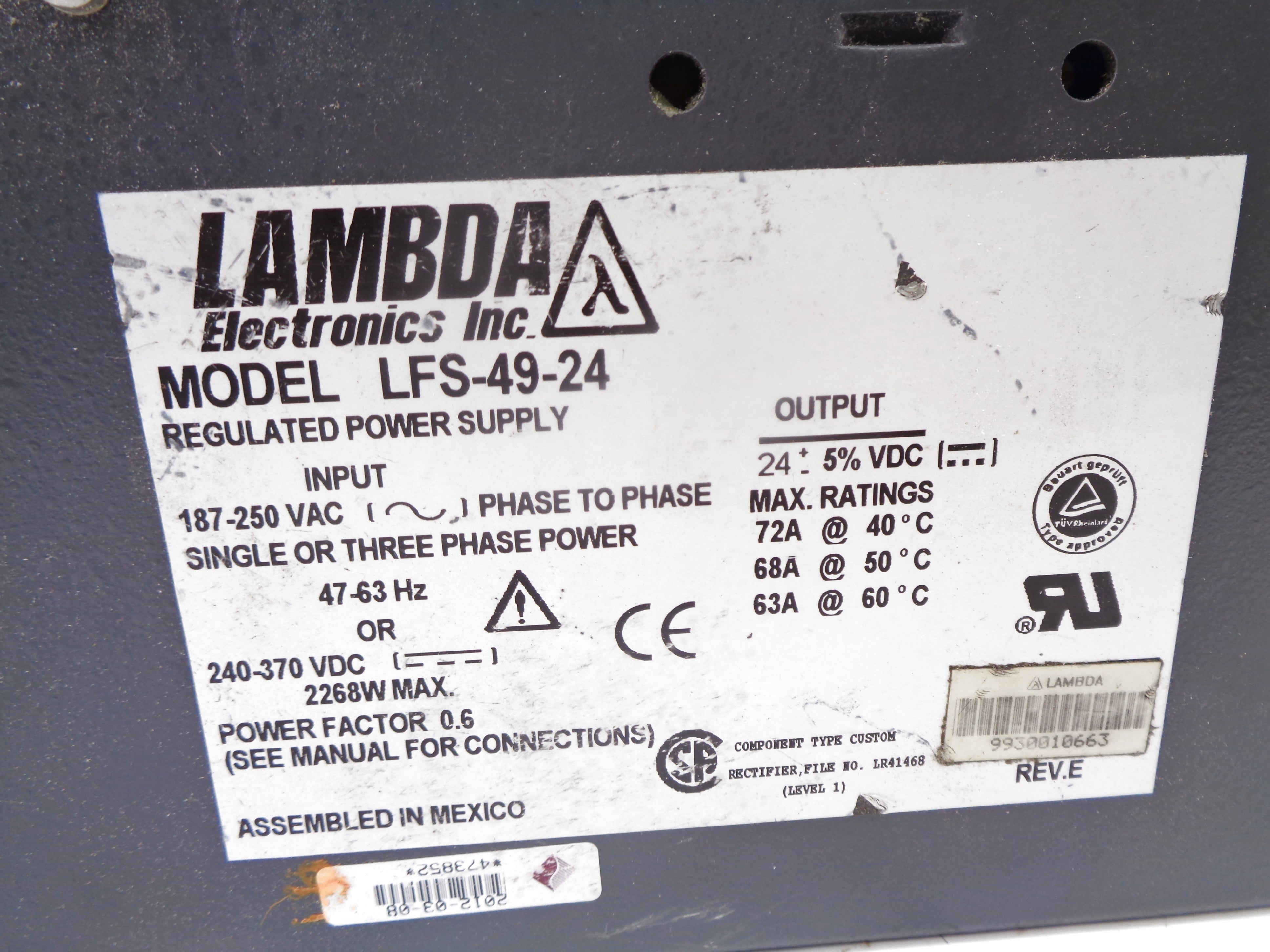 LAMBDA LFS-49-24 UNMP