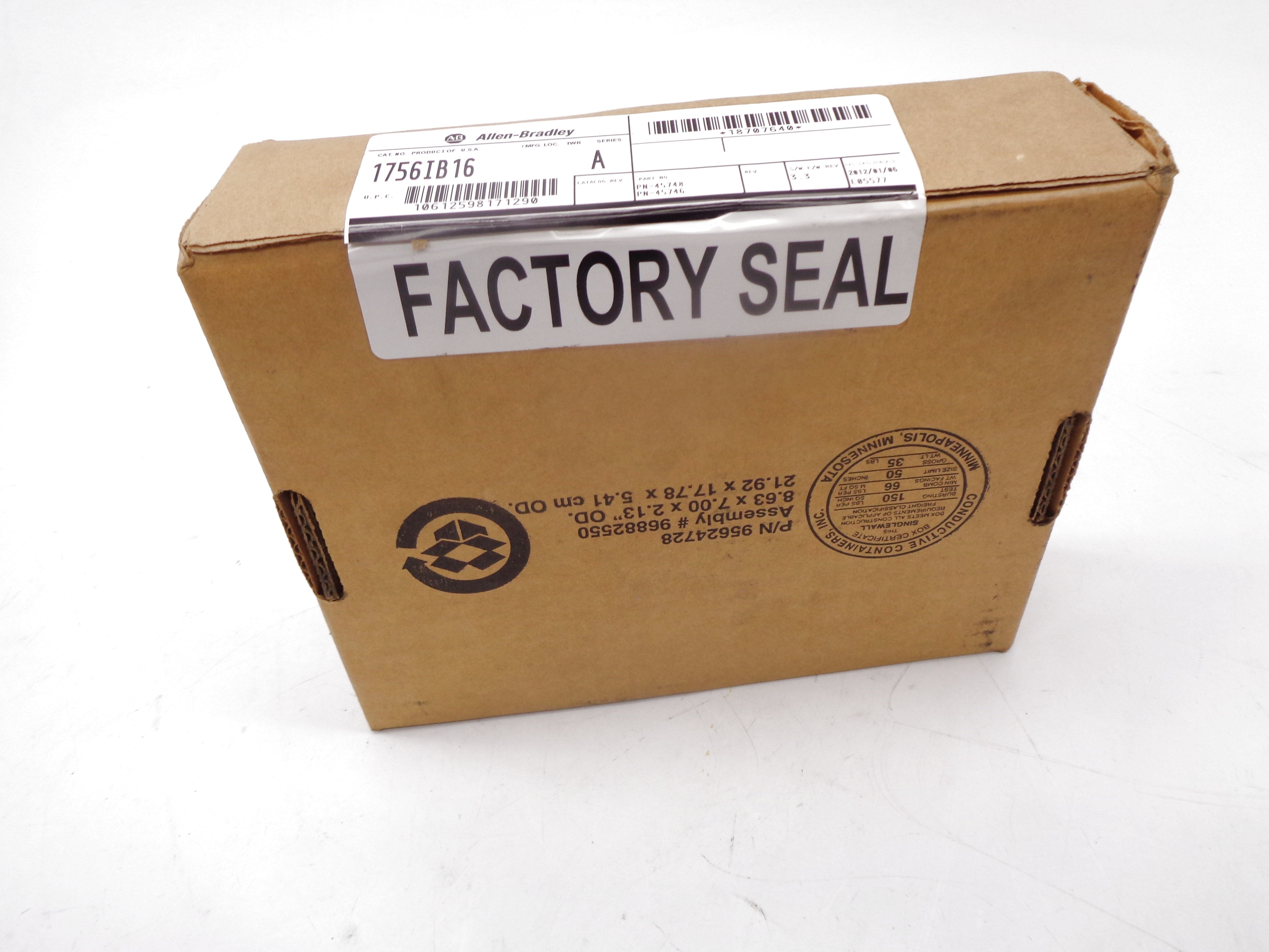 ALLEN BRADLEY 1756IB16 SER. A F/W 3.3 (DATE: 2012) NSFS