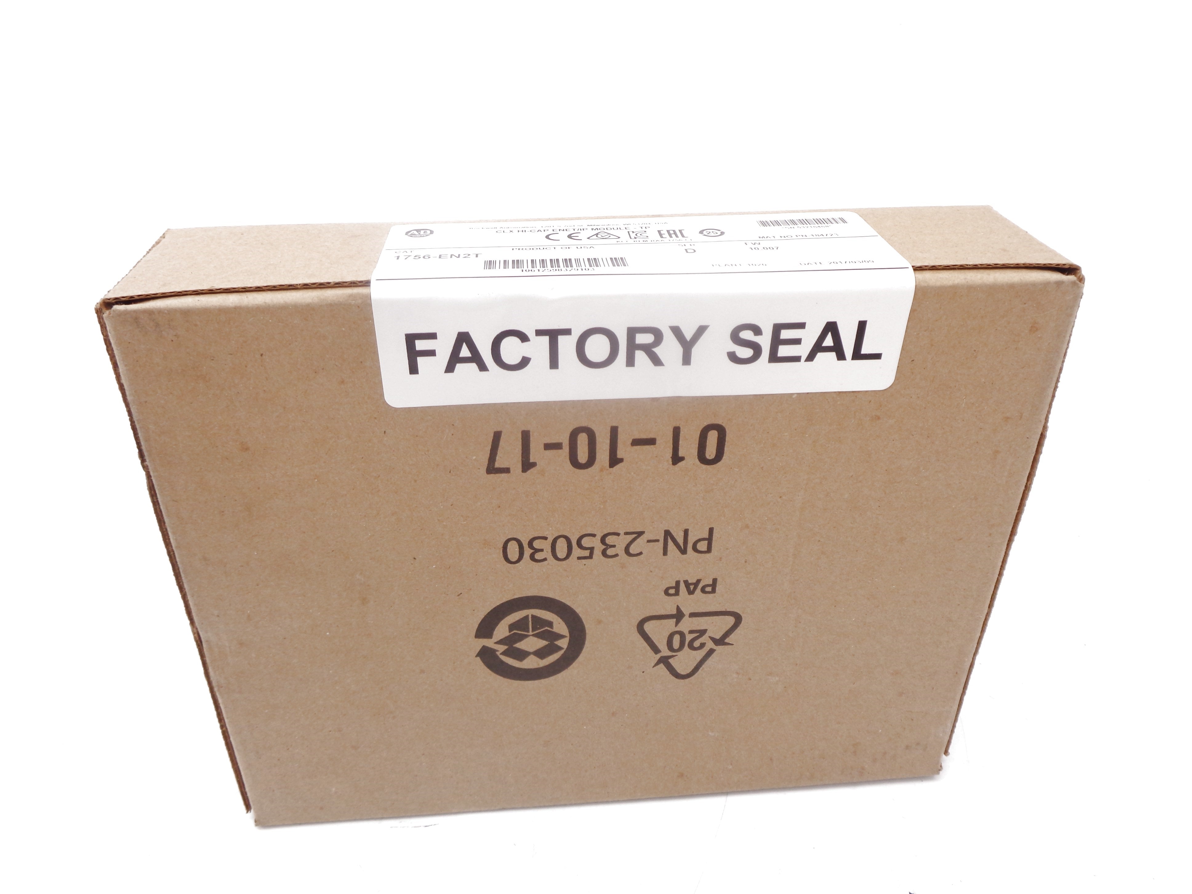 ALLEN BRADLEY 1756-EN2T SER. D F/W 10.007 (DATE: 2017) NSFS
