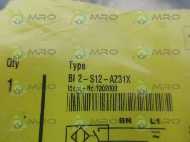 TURCK BI2-S12-AZ31X PROXIMITY SWITCH *NEW IN ORIGINAL PACKAGE*