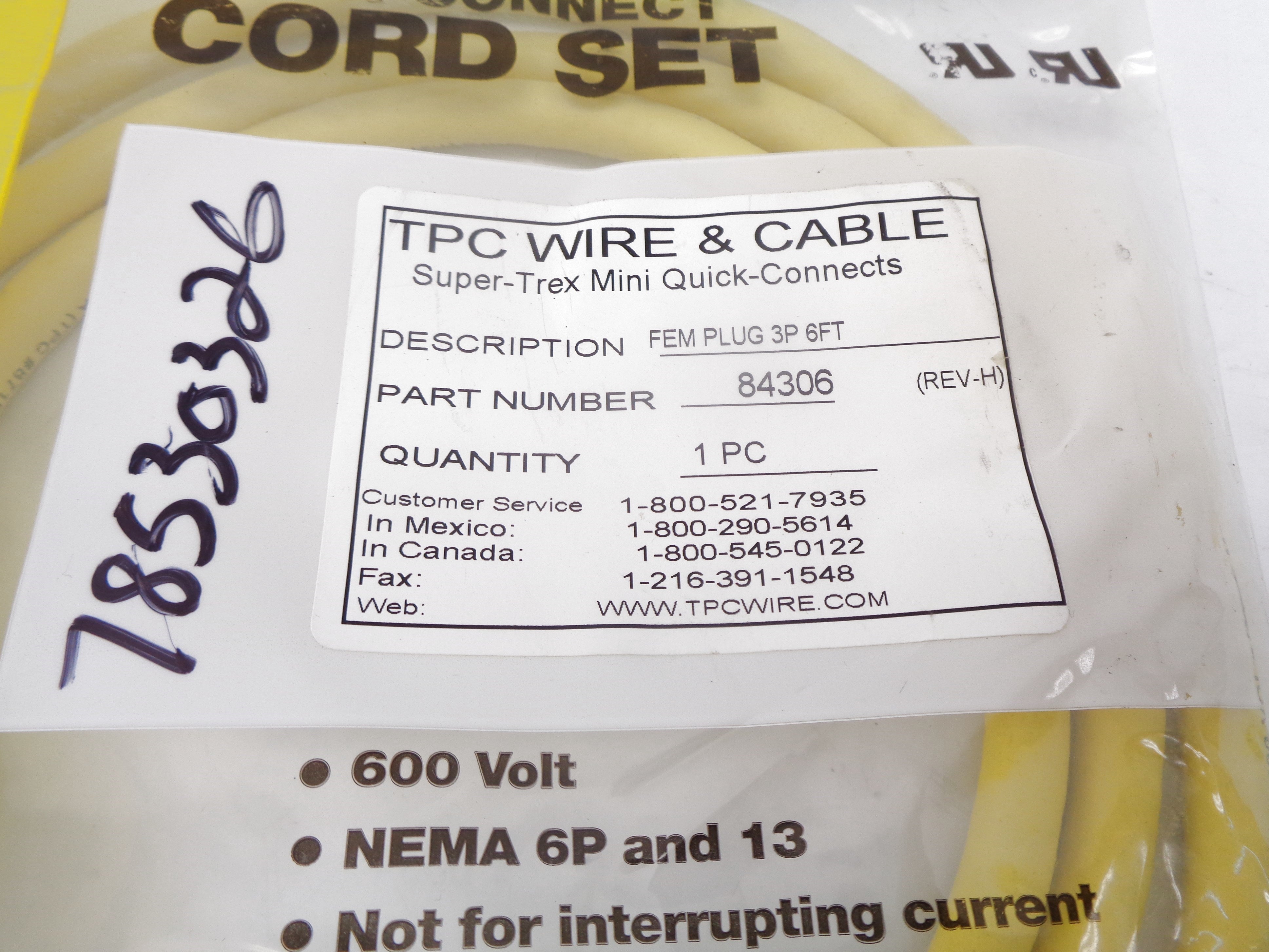 TPC WIRE & CABLE 84306 NSMP