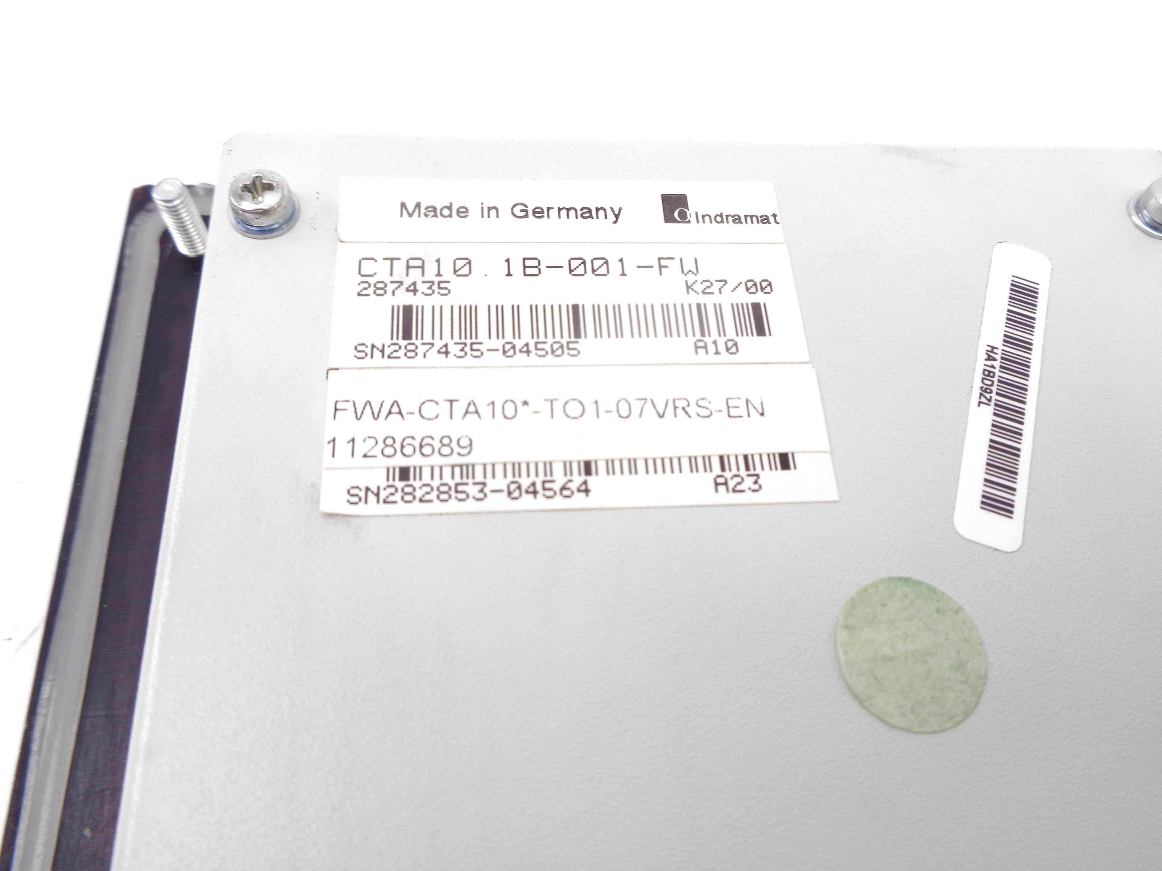INDRAMAT CTA101B-001-FW NSNP