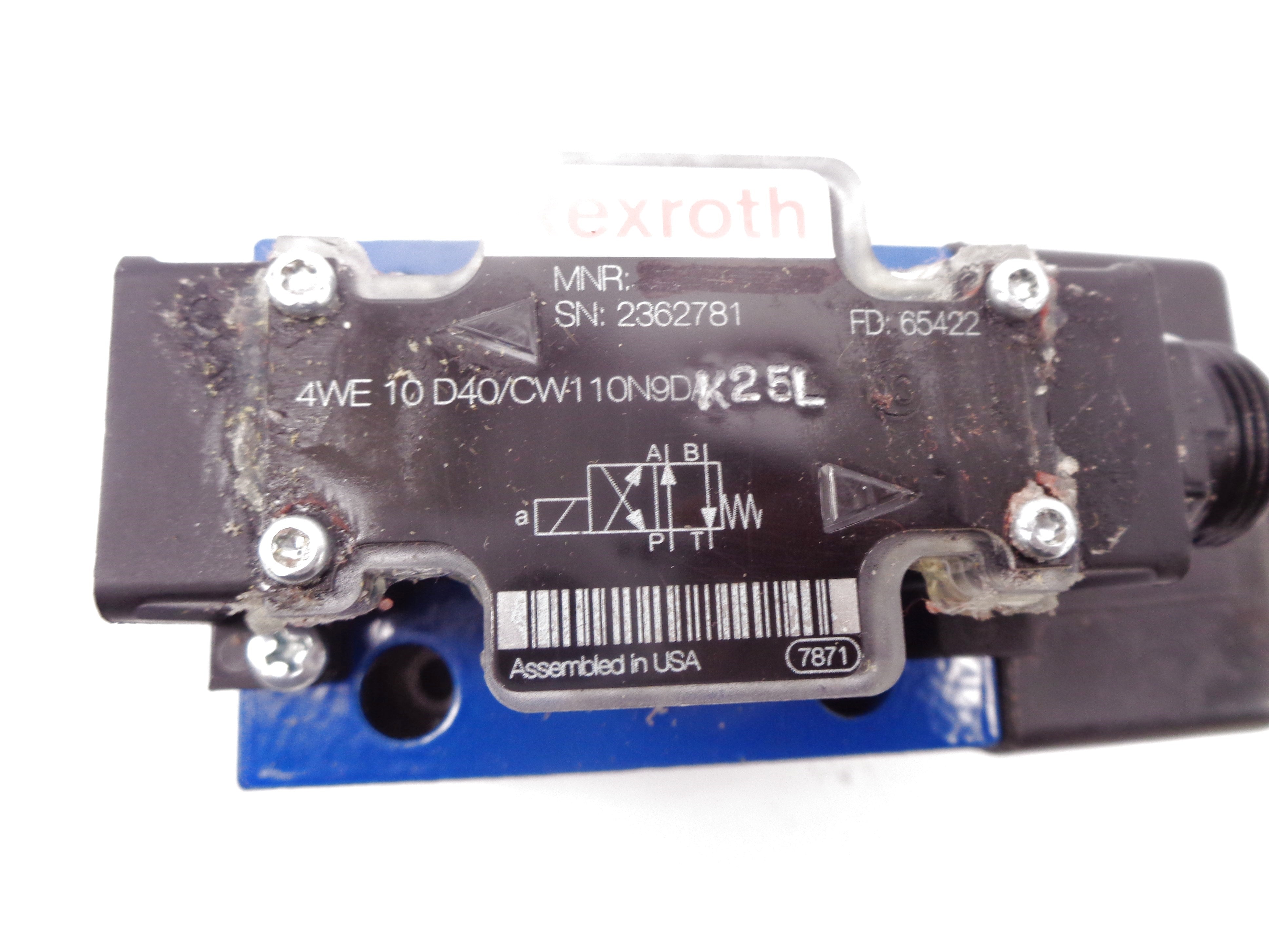 REXROTH 4WE10D40/CW110N9DK25L (AS PICTURED) NSNP