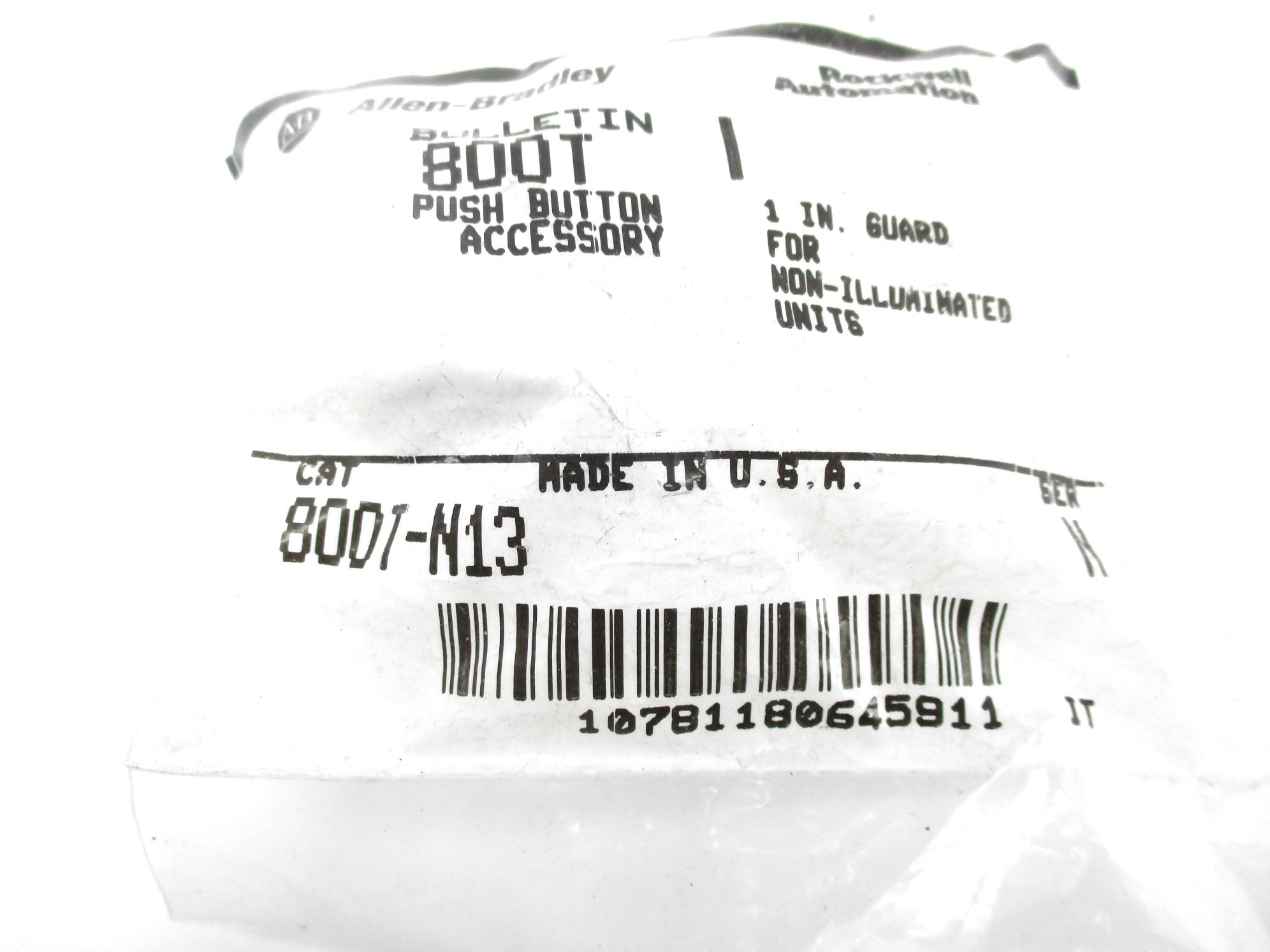 ALLEN BRADLEY 800T-N13 N SER. N NSMP