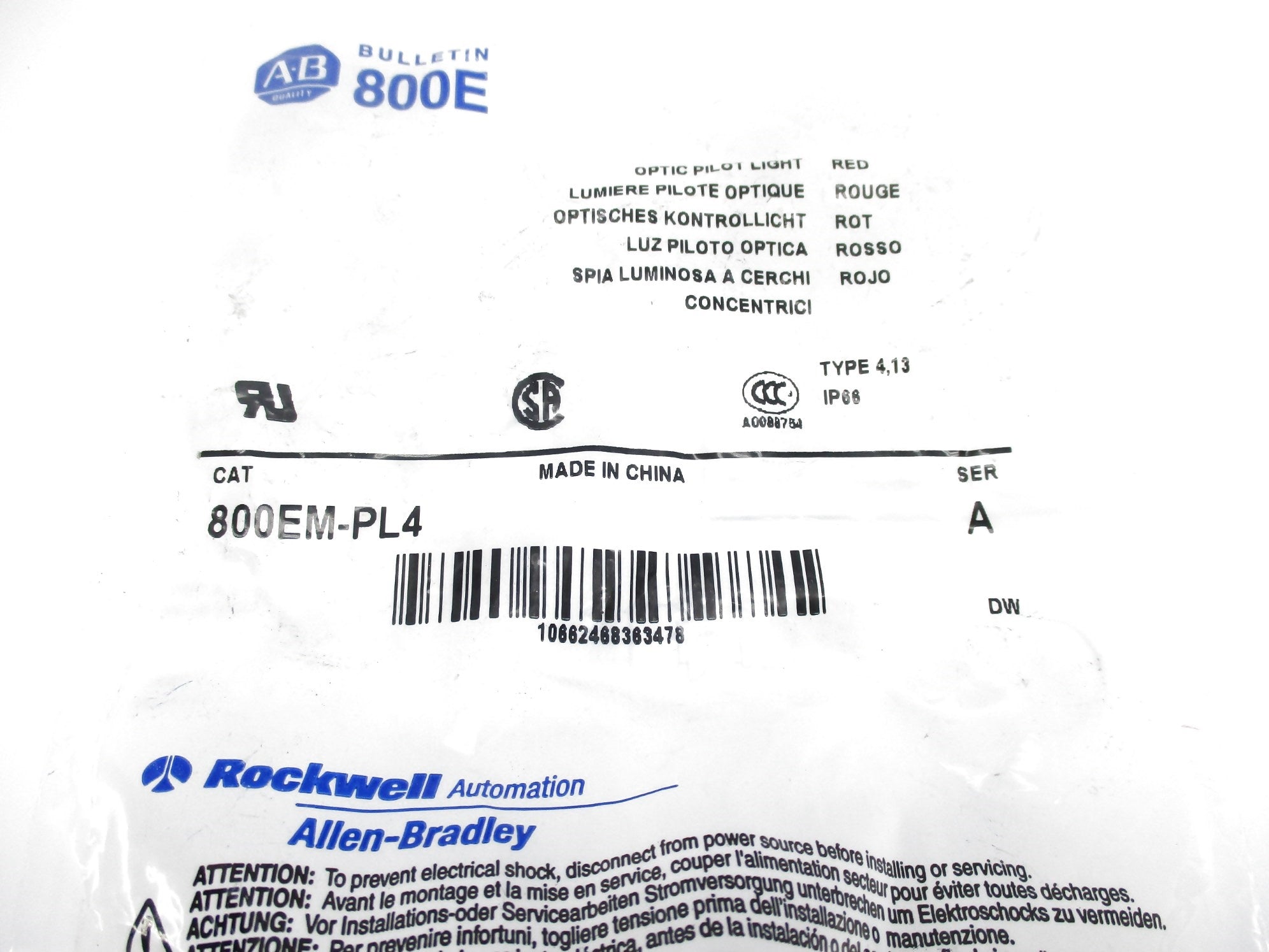INDUSTRIAL SPARE PART 800EM-PL4 SER. A NSMP