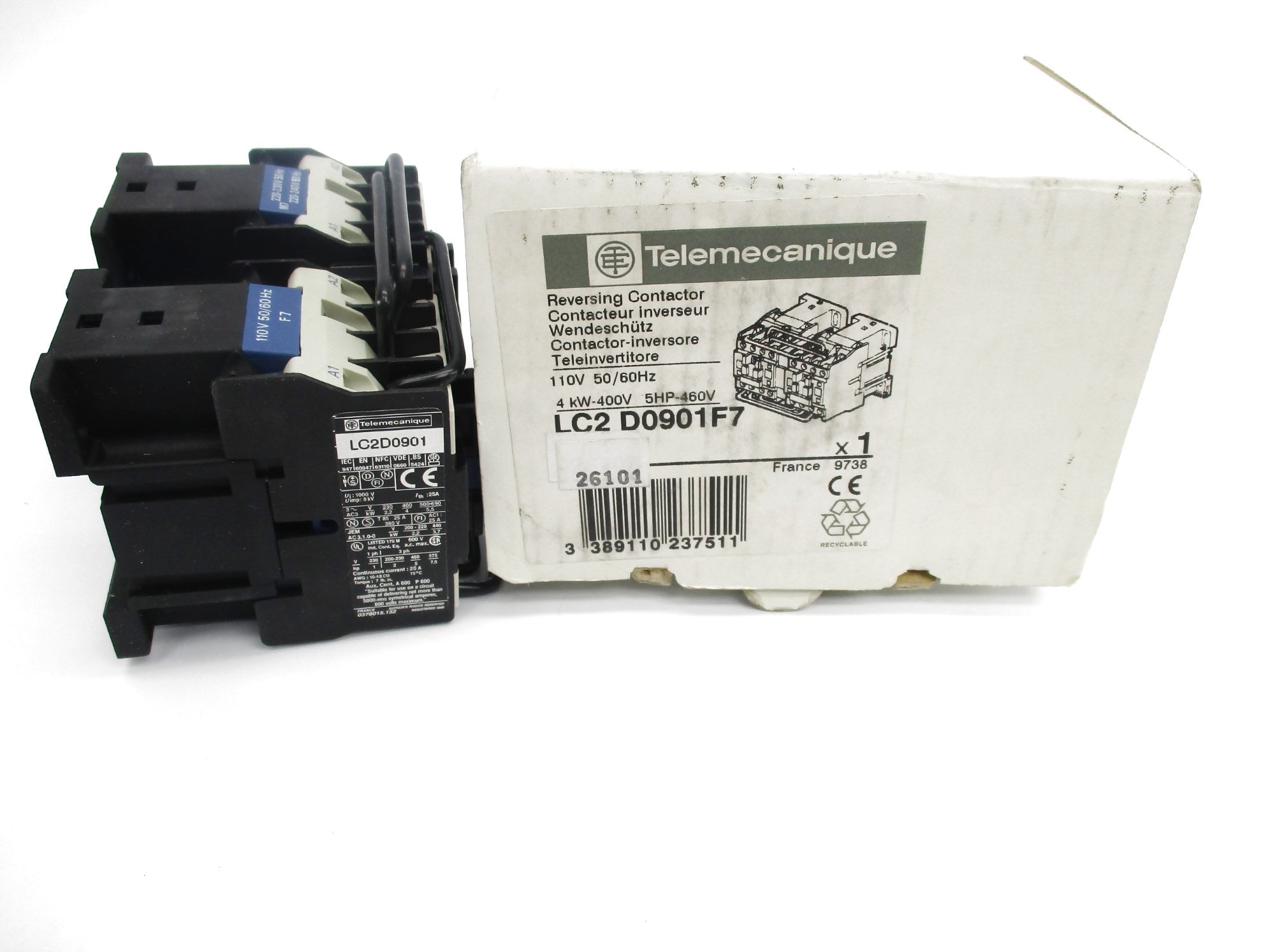 TELEMECANIQUE LC2D0901F7 110V NSMP
