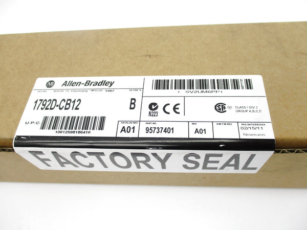 ALLEN BRADLEY 1792D-CB12 SER. B F/W A01 DATE: 2011 NSFS