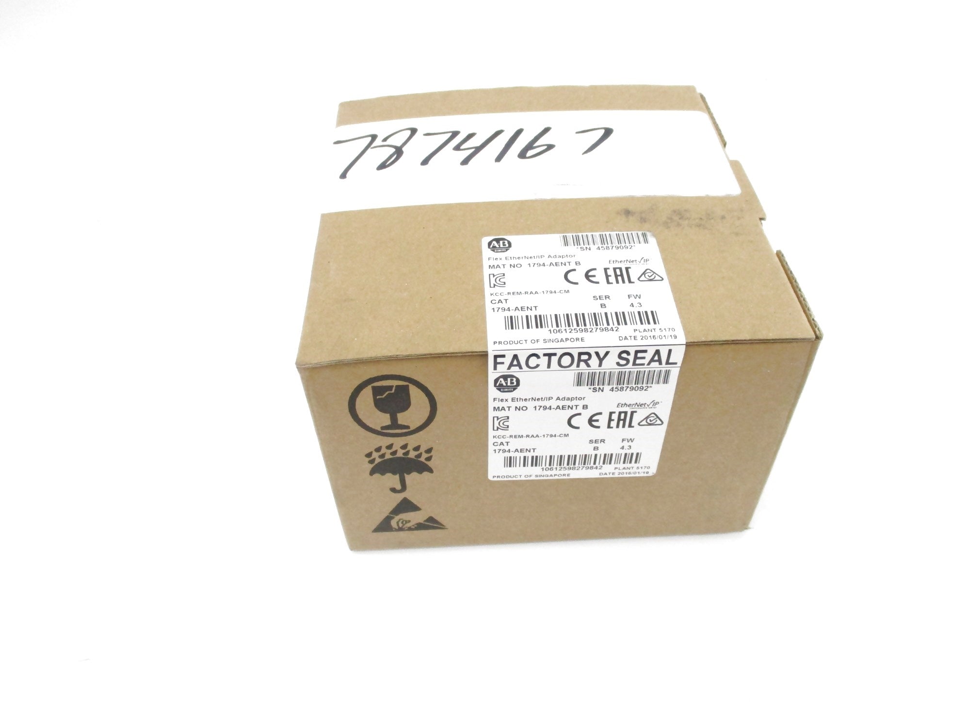 ALLEN BRADLEY 1794-AENT SER. B F/W 4.3 DATE: 2016 NSFS