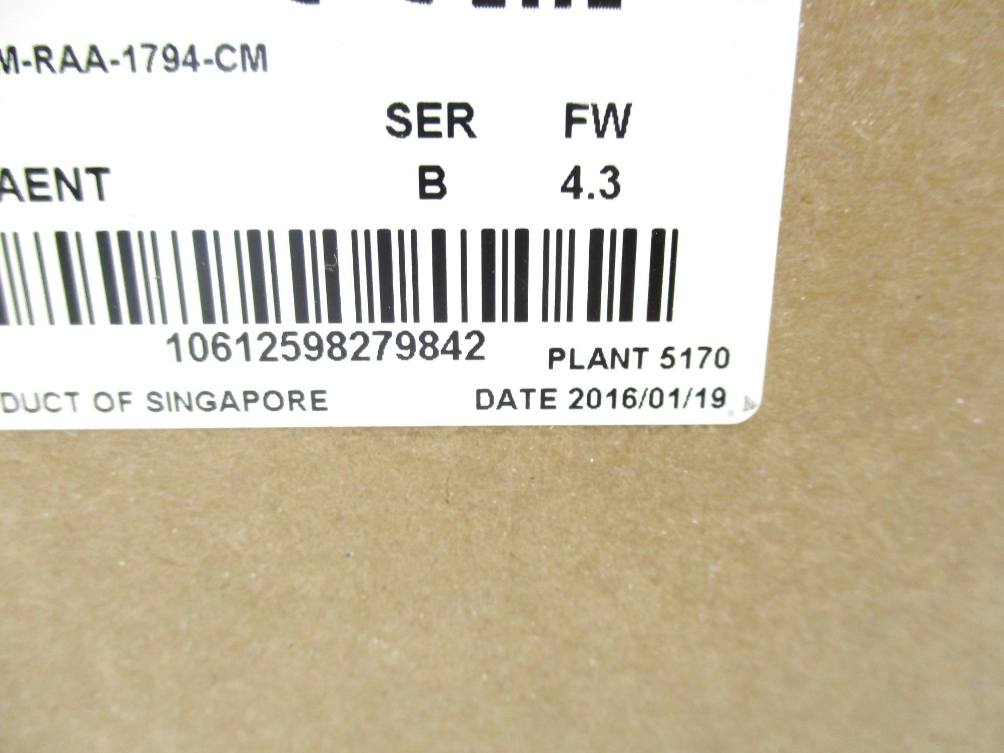 ALLEN BRADLEY 1794-AENT SER. B F/W 4.3 DATE: 2016 NSFS