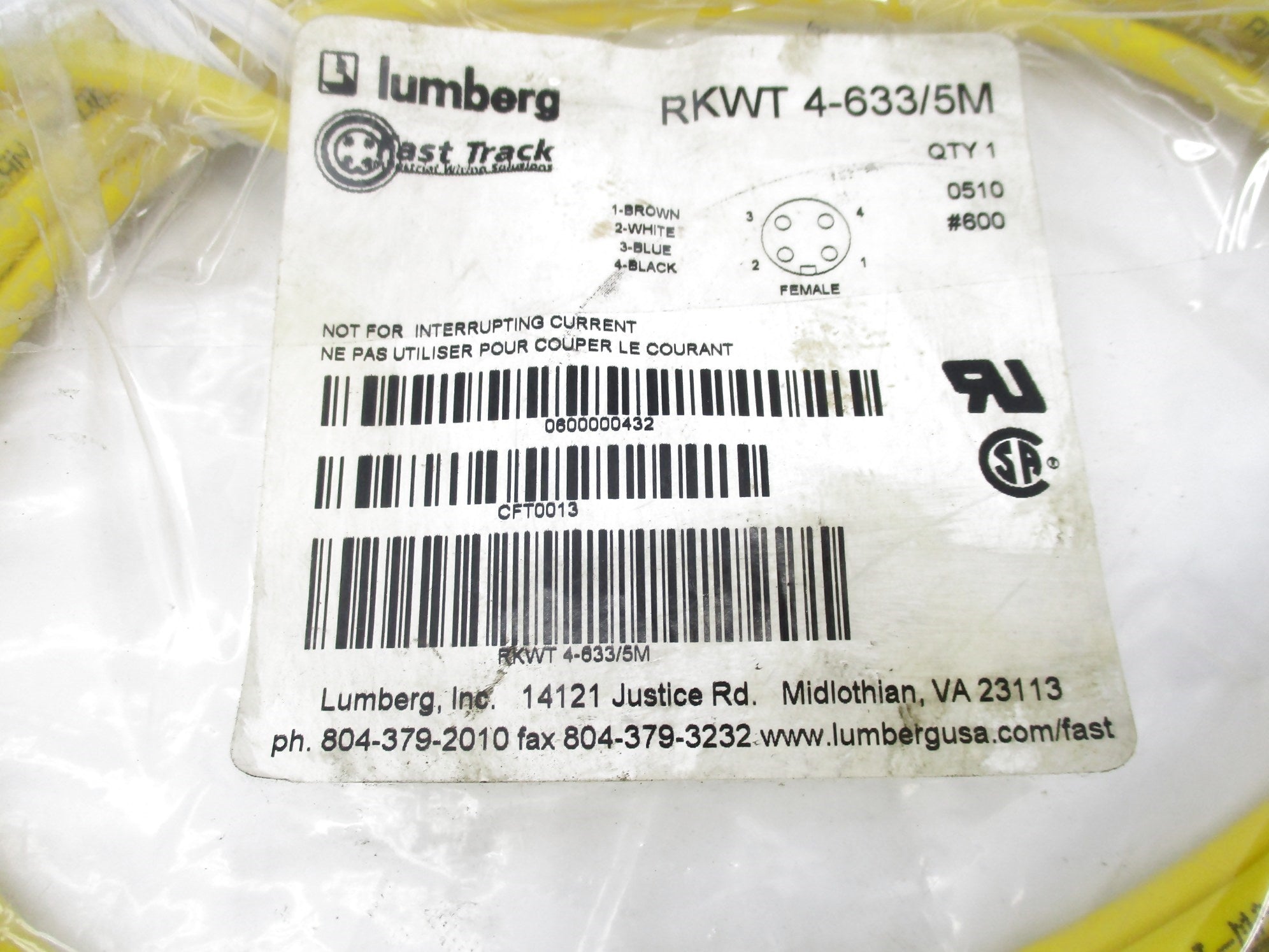 LUMBERG RKWT4-633/5M NSMP