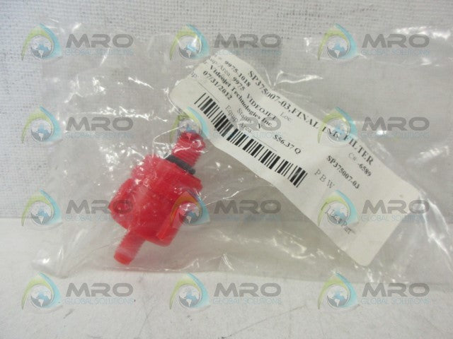 VIDEOJET SP375007-03 INK FILTER *NEW IN FACTORY BAG*