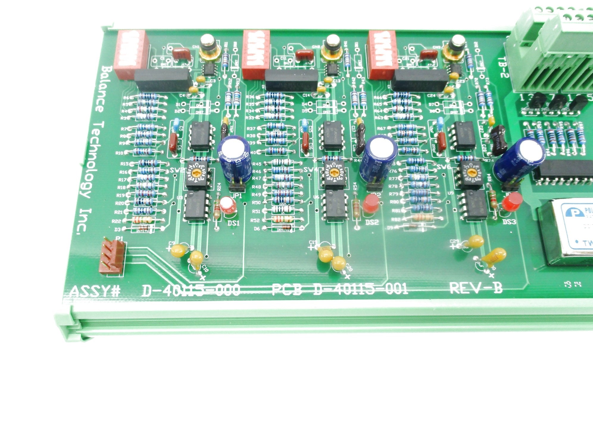 BALANCE TECHNOLOGY D-40115-001 REV. B NSNP