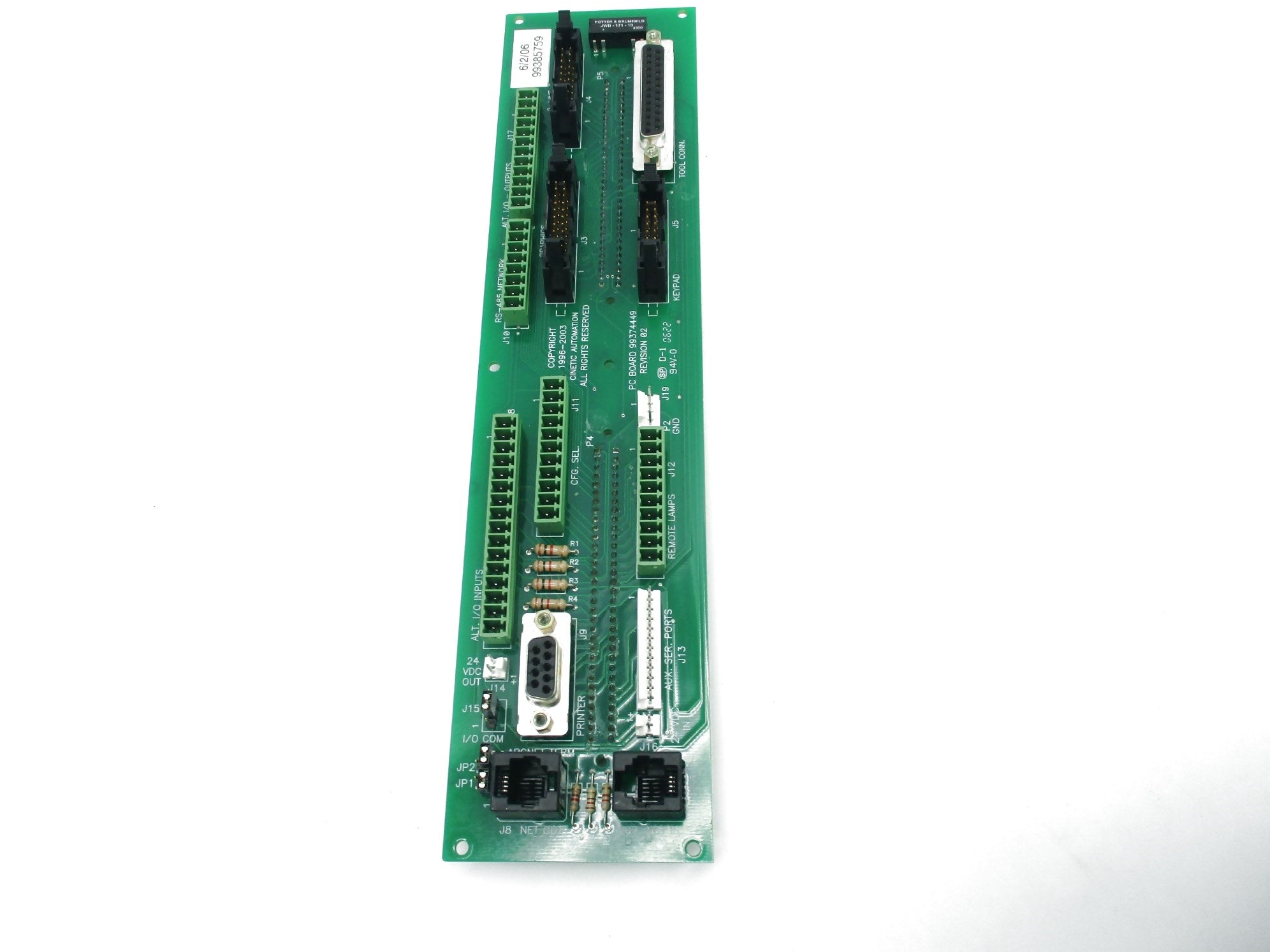 CINETIC AUTOMATION 99374449 REV. 02 NSNP