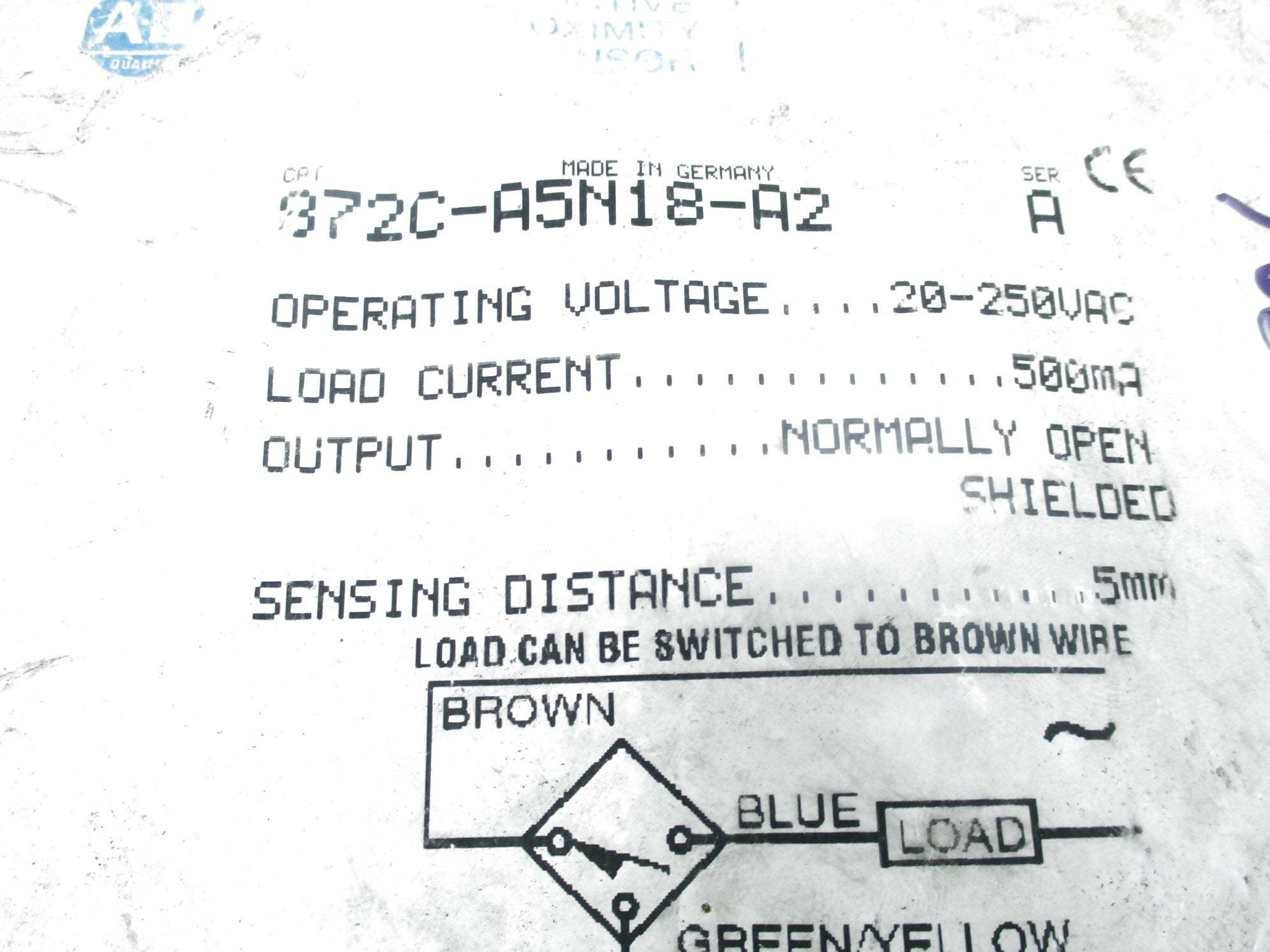 ALLEN BRADLEY 872C-A5N18-A2 SER. A NSMP