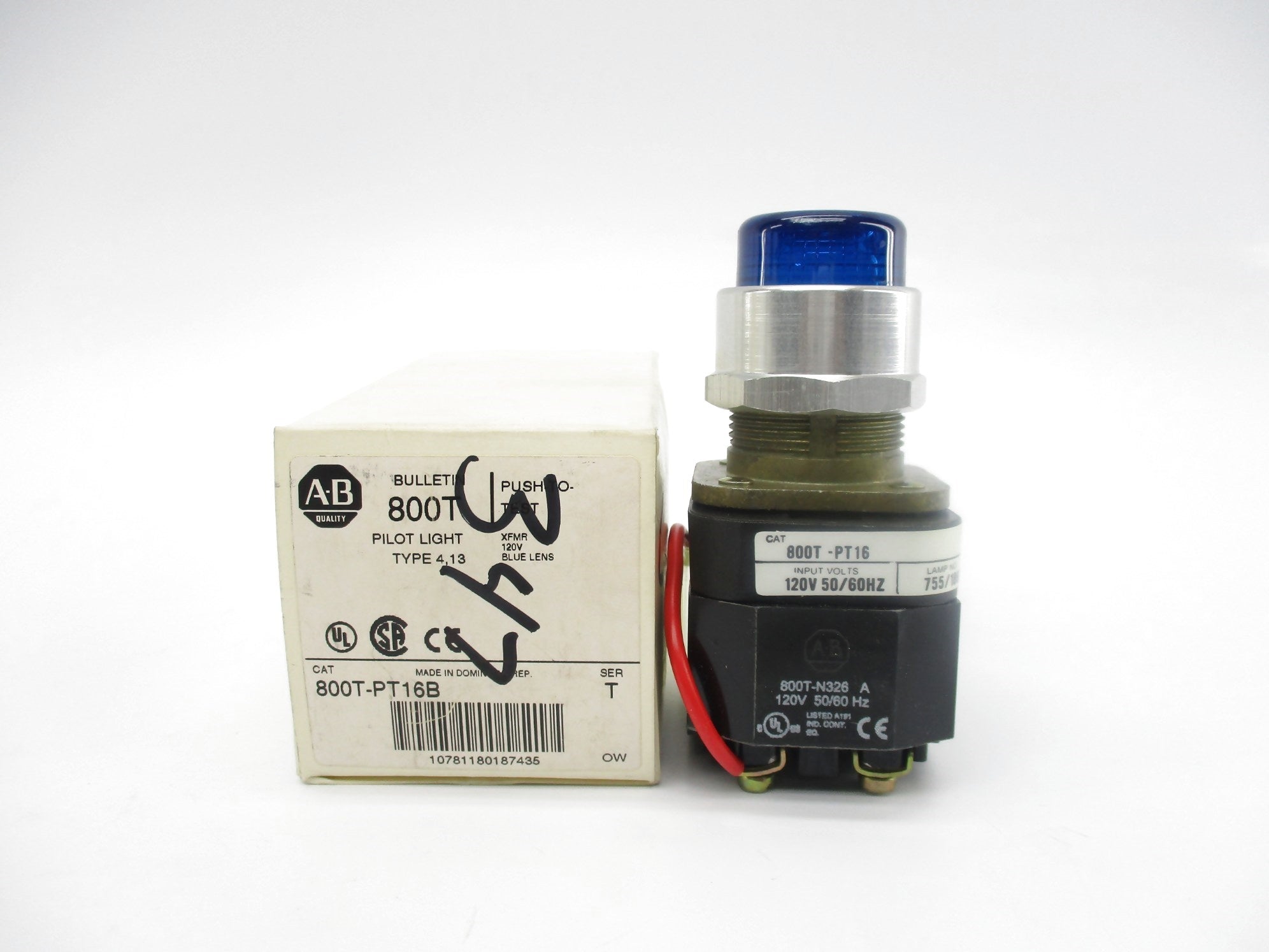 INDUSTRIAL SPARE PART 800T-PT16B SER. T 120V (WH) NSMP