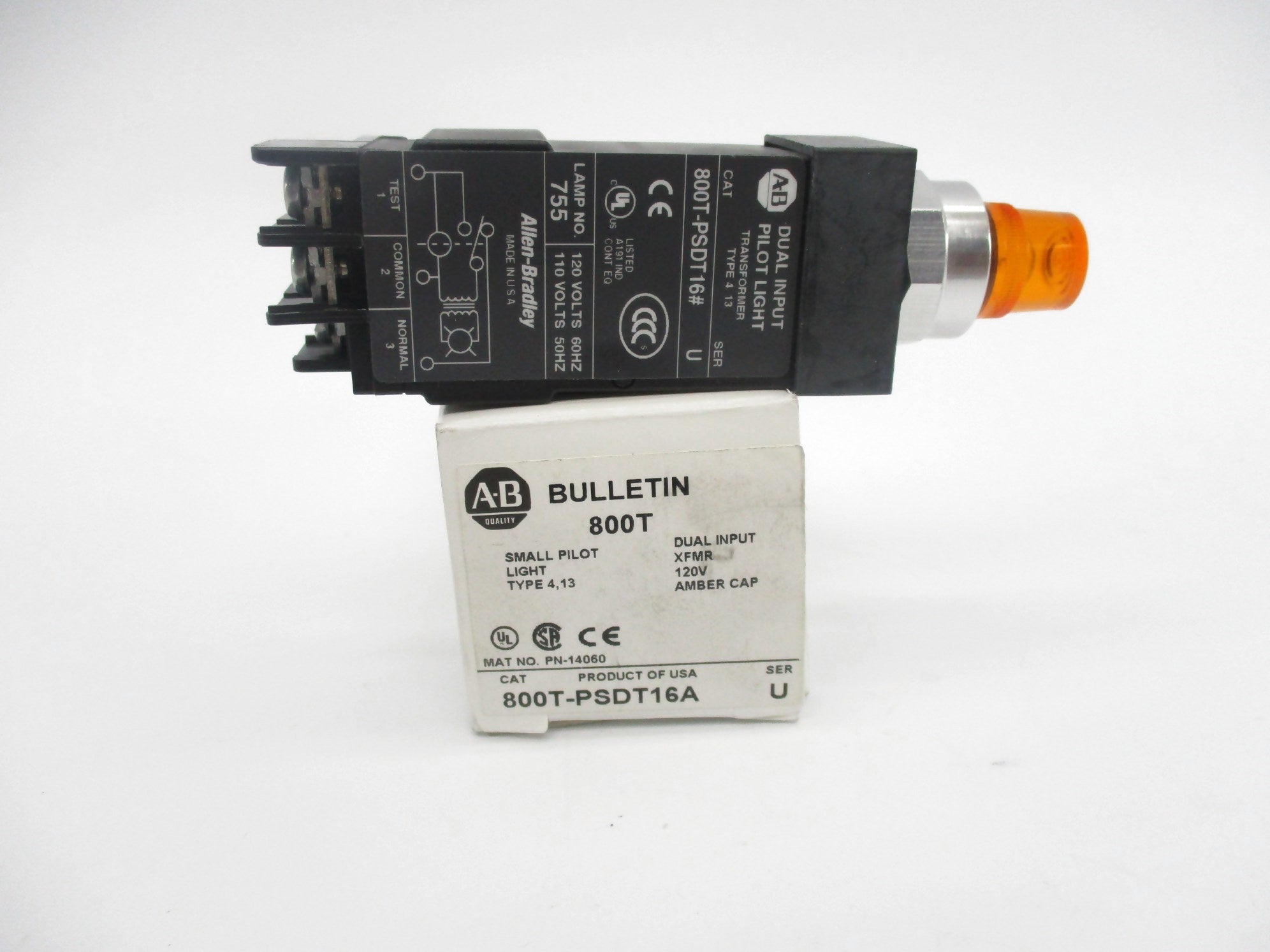 ALLEN BRADLEY 800T-PSDT16A SER. U (WH) NSMP