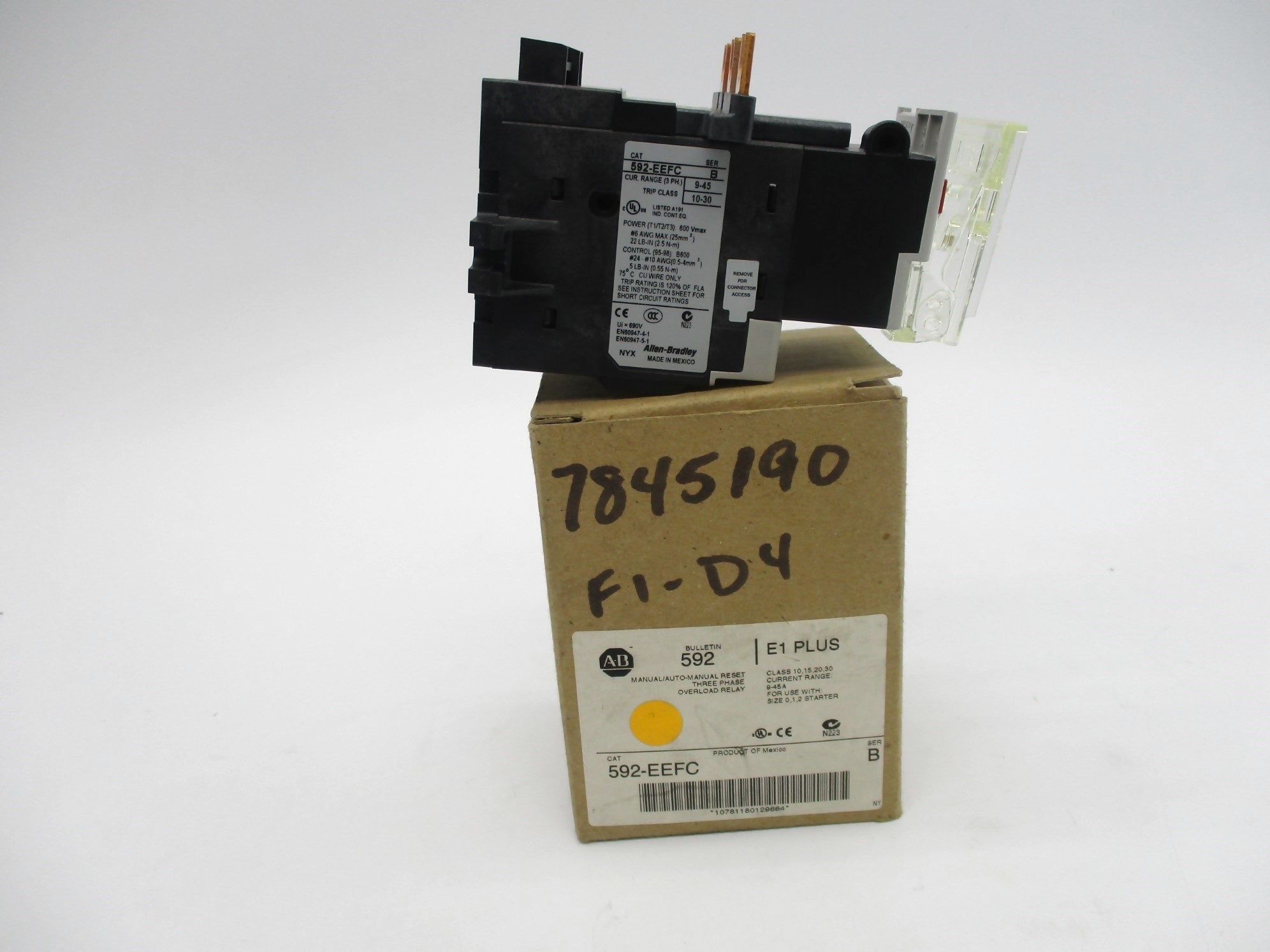 ALLEN BRADLEY 592-EEFC SER. B 9-45A NSMP