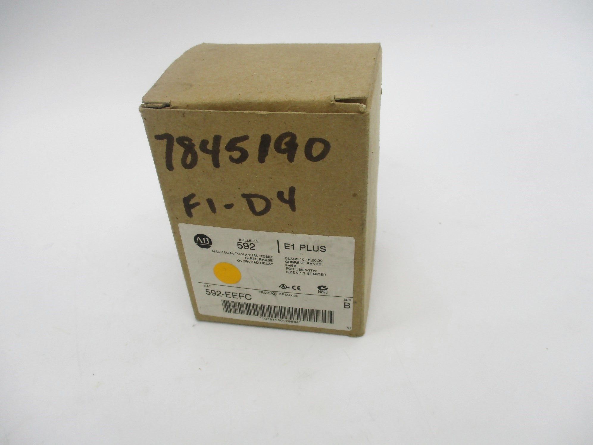 ALLEN BRADLEY 592-EEFC SER. B 9-45A NSMP