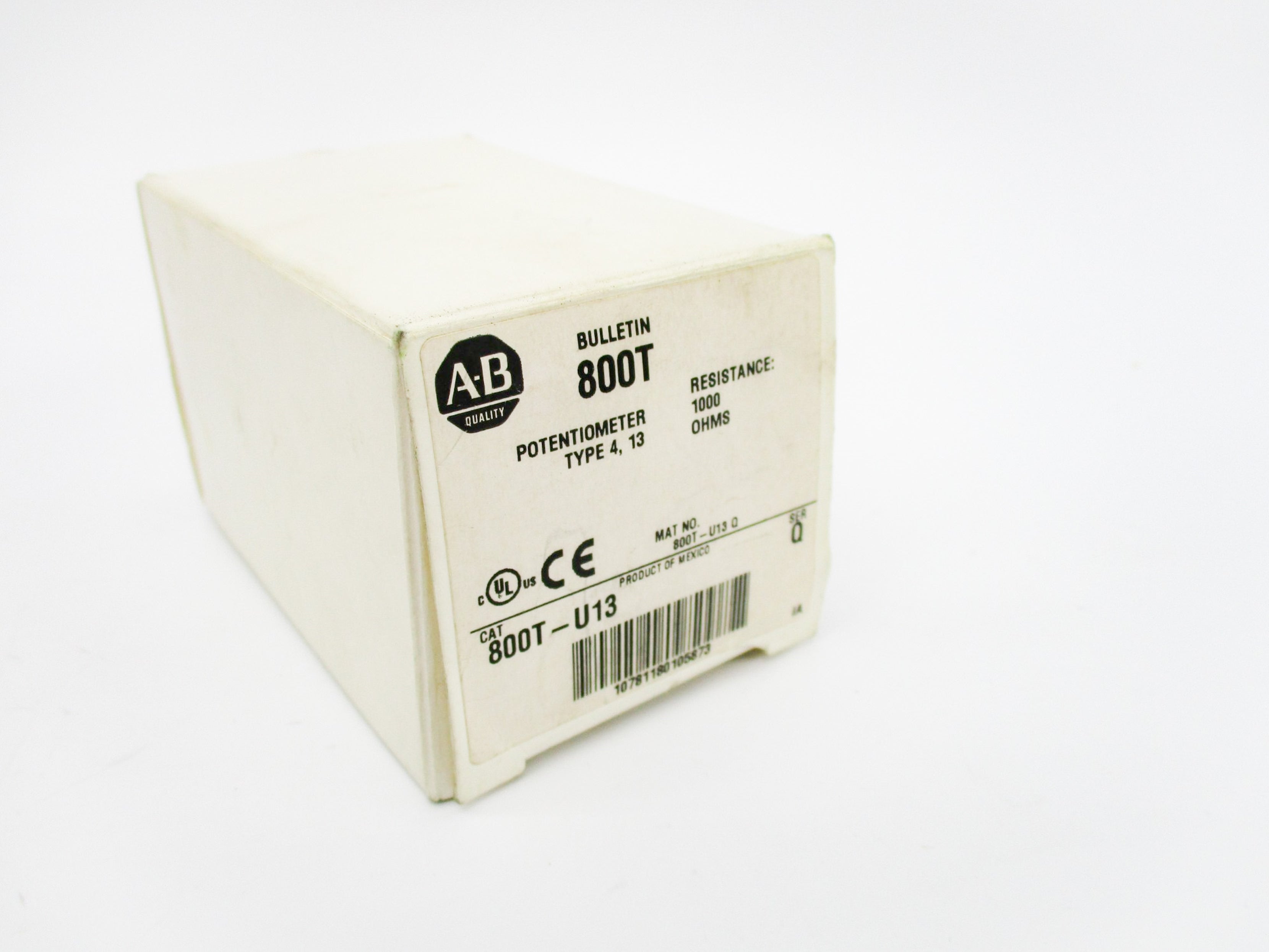ALLEN BRADLEY 800T-U13 SER. Q (AS PICTURED) (WH) NSMP