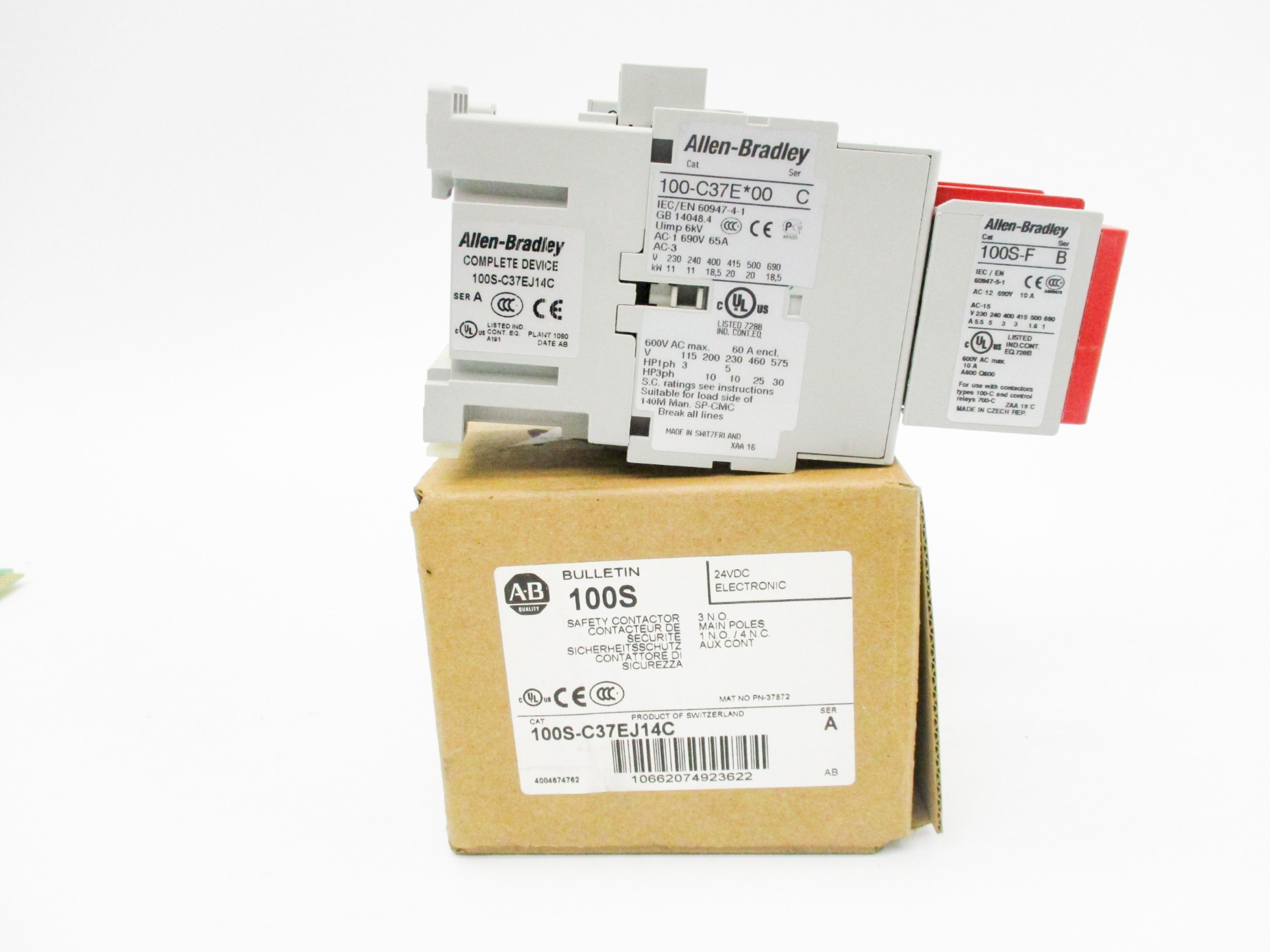 ALLEN BRADLEY 100S-C37EJ14C SER. A 24V (BR/WH) NSMP
