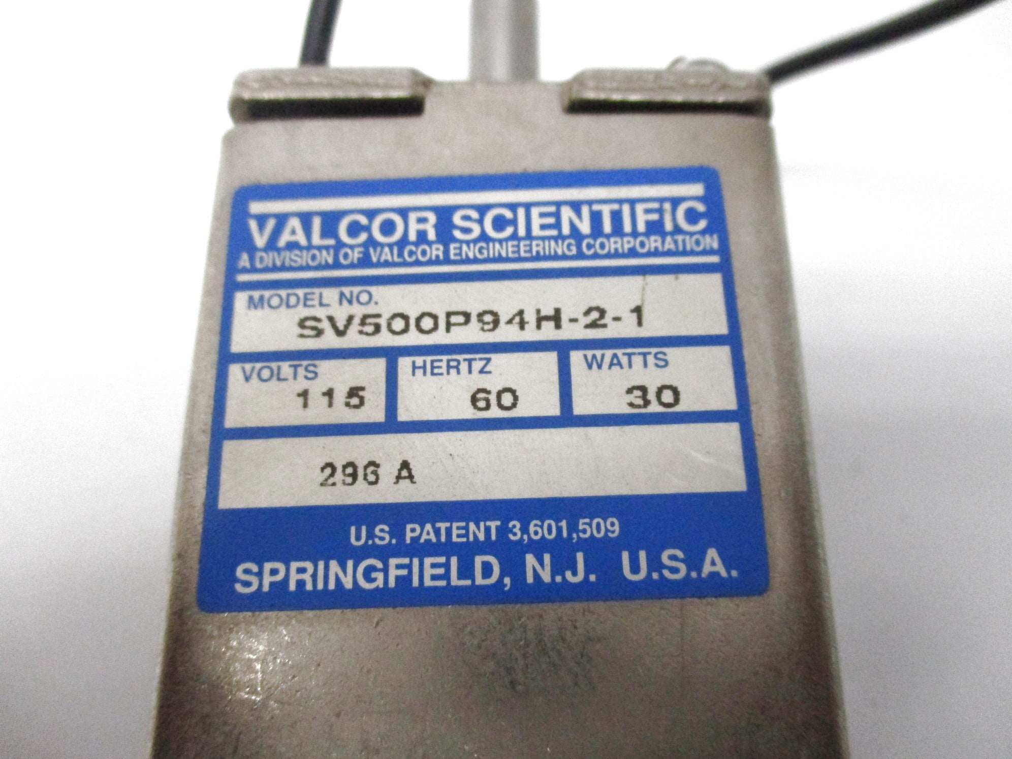 VALCOR SCIENTIFIC SV500P94H-2-1 NSNP