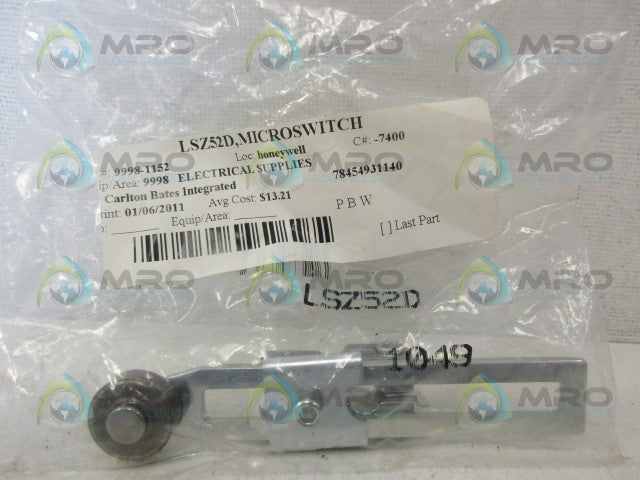MICROSWITCH LSZ52D STEEL ROLLER LIMIT SWITCH ARM *NEW IN FACTORY BAG*