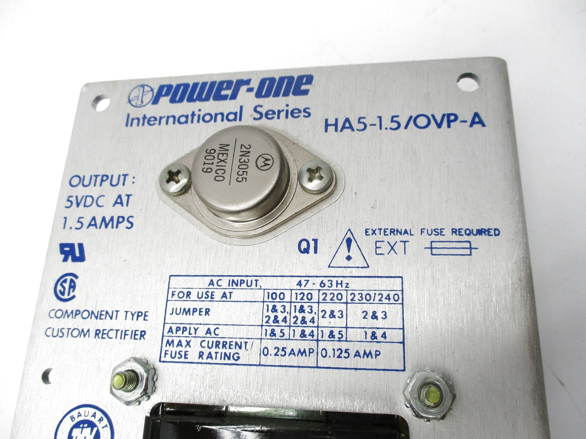 POWER-ONE HA5-1.5/OVP-A NSNP