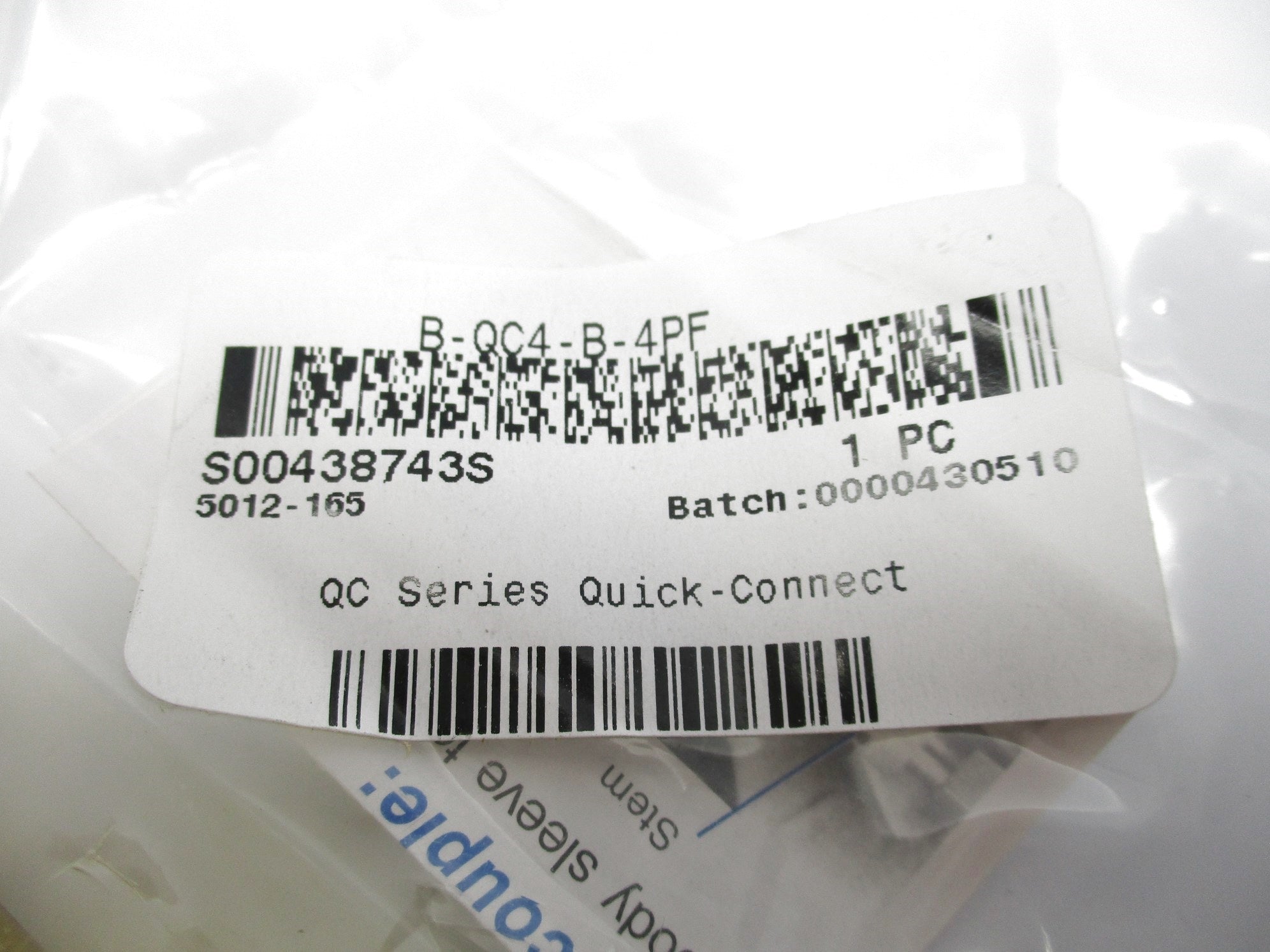SWAGELOK B-QC4-B-4PF NSMP