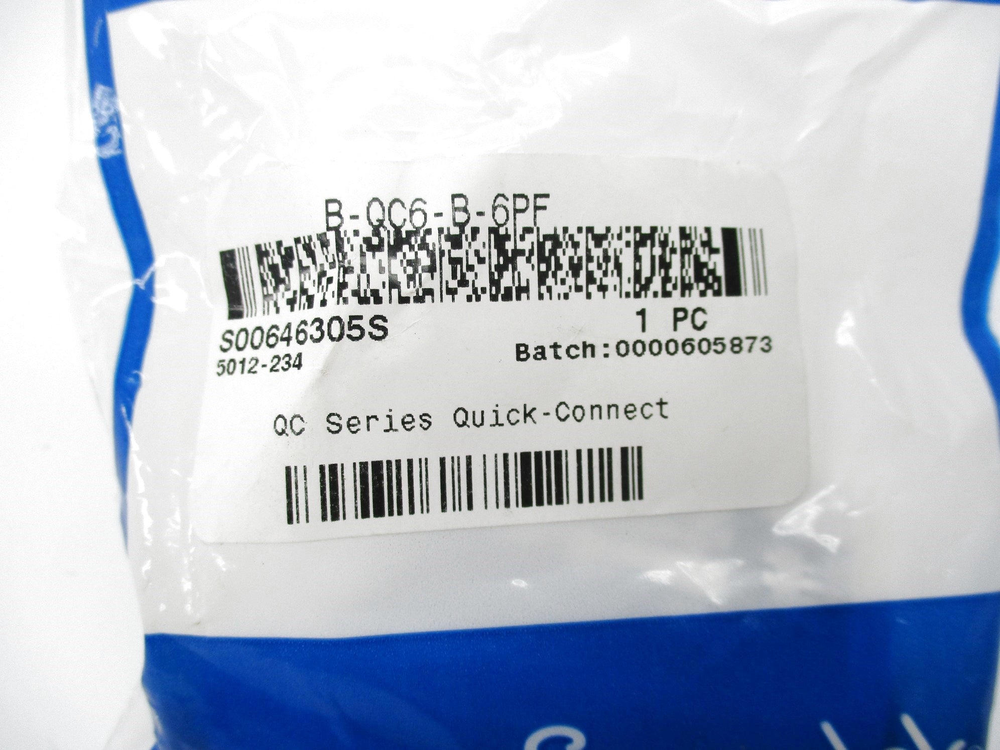 SWAGELOK B-QC6-B-6PF NSMP