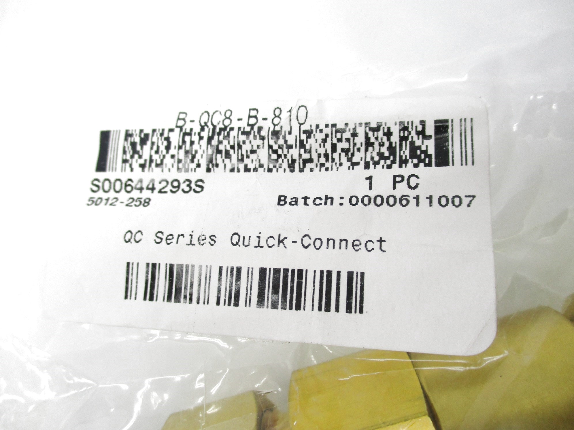 SWAGELOK B-QC8-B-810 NSMP